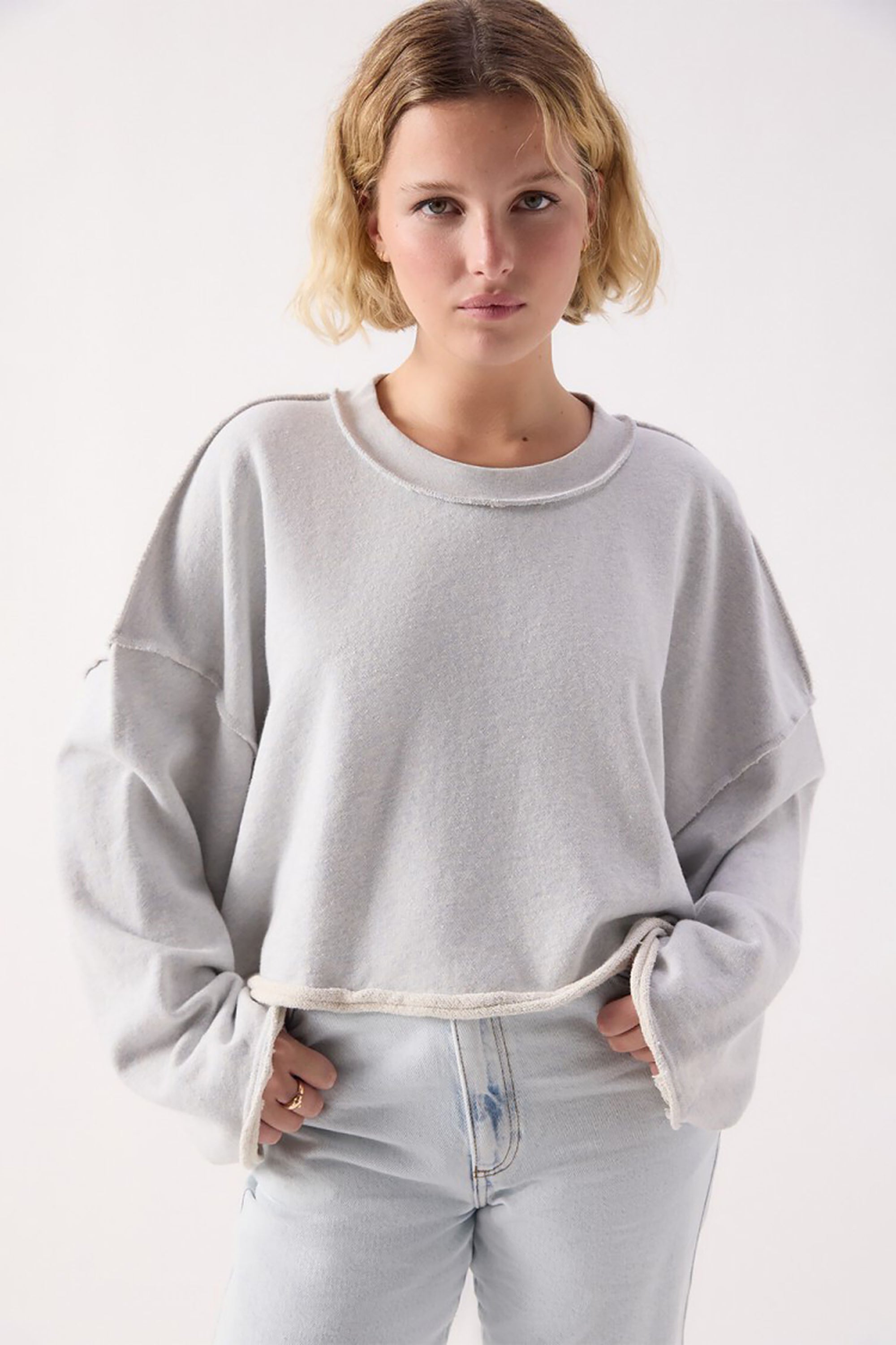 Dantown Sweatshirt - Sky Blue Melange