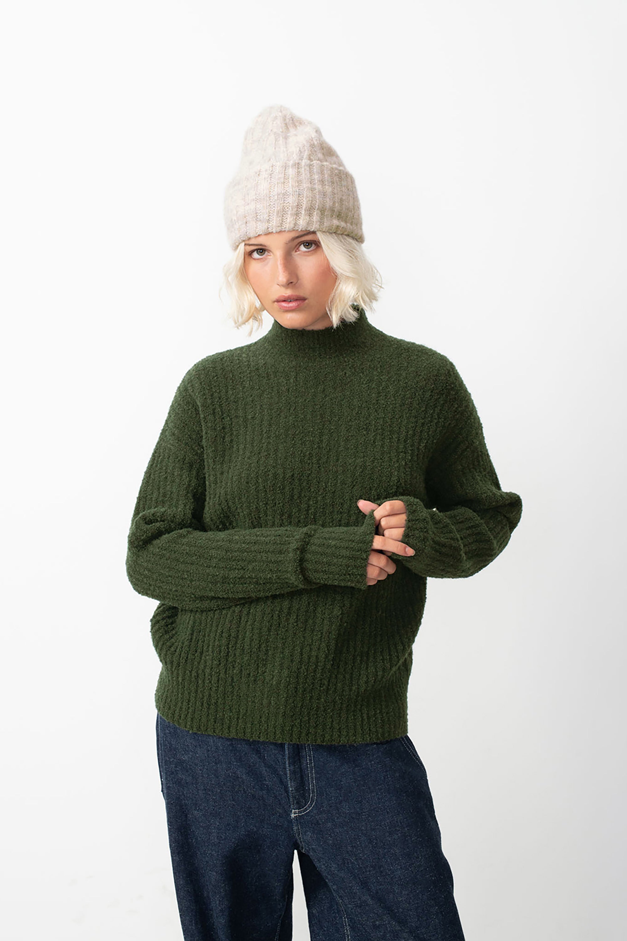 East Beanie - Powder Snow Melange