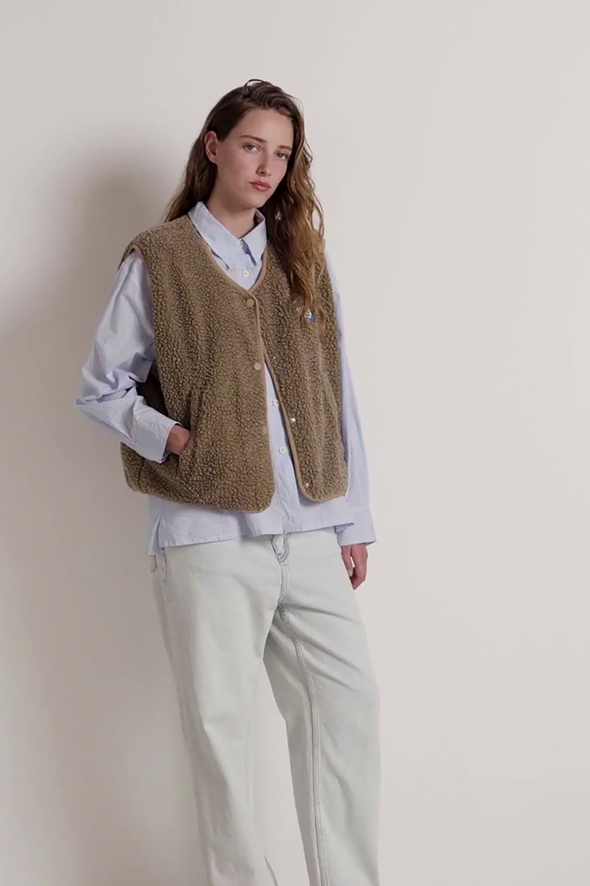 Hoktown Gilet - Nutmeg Melange