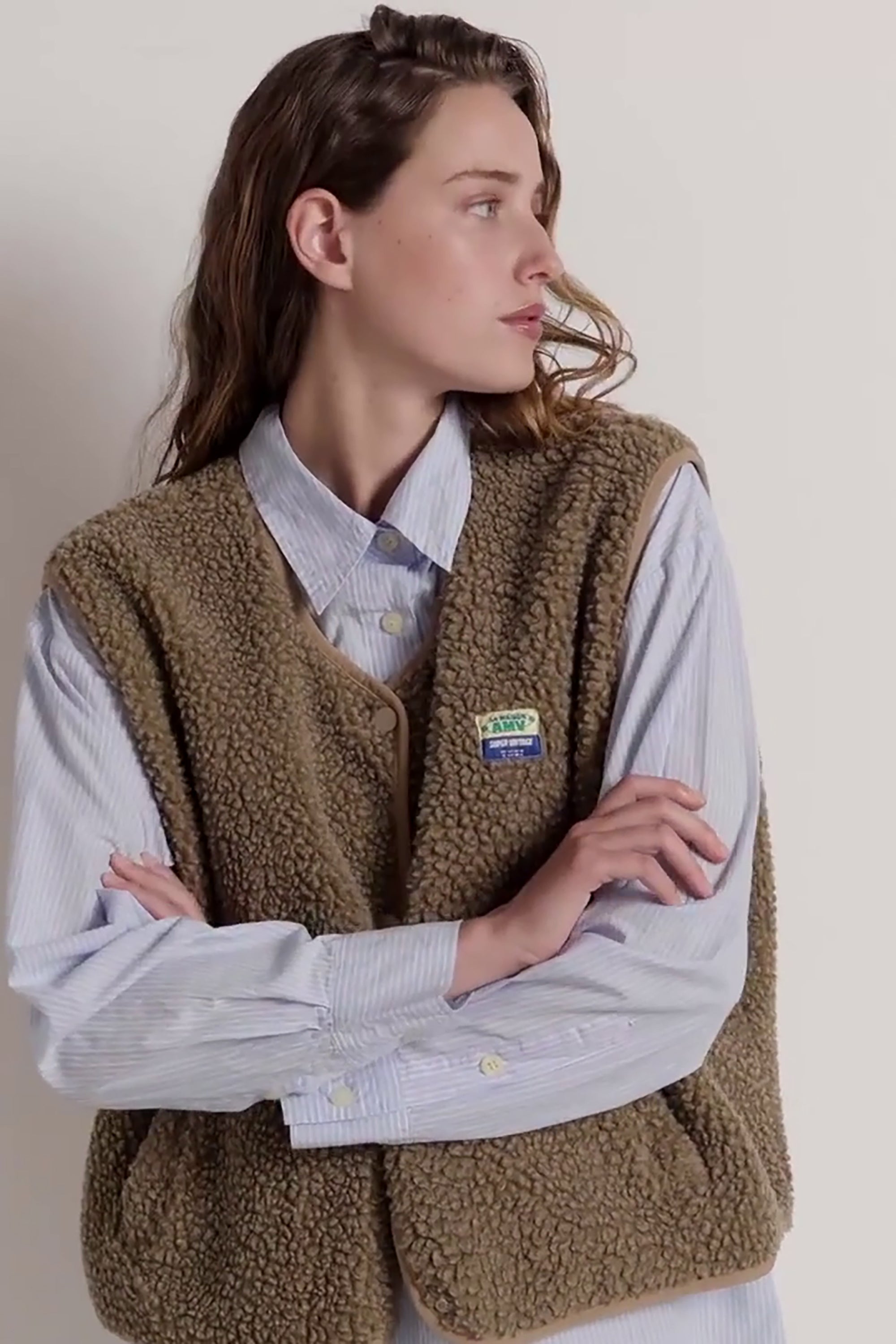 Hoktown Gilet - Nutmeg Melange