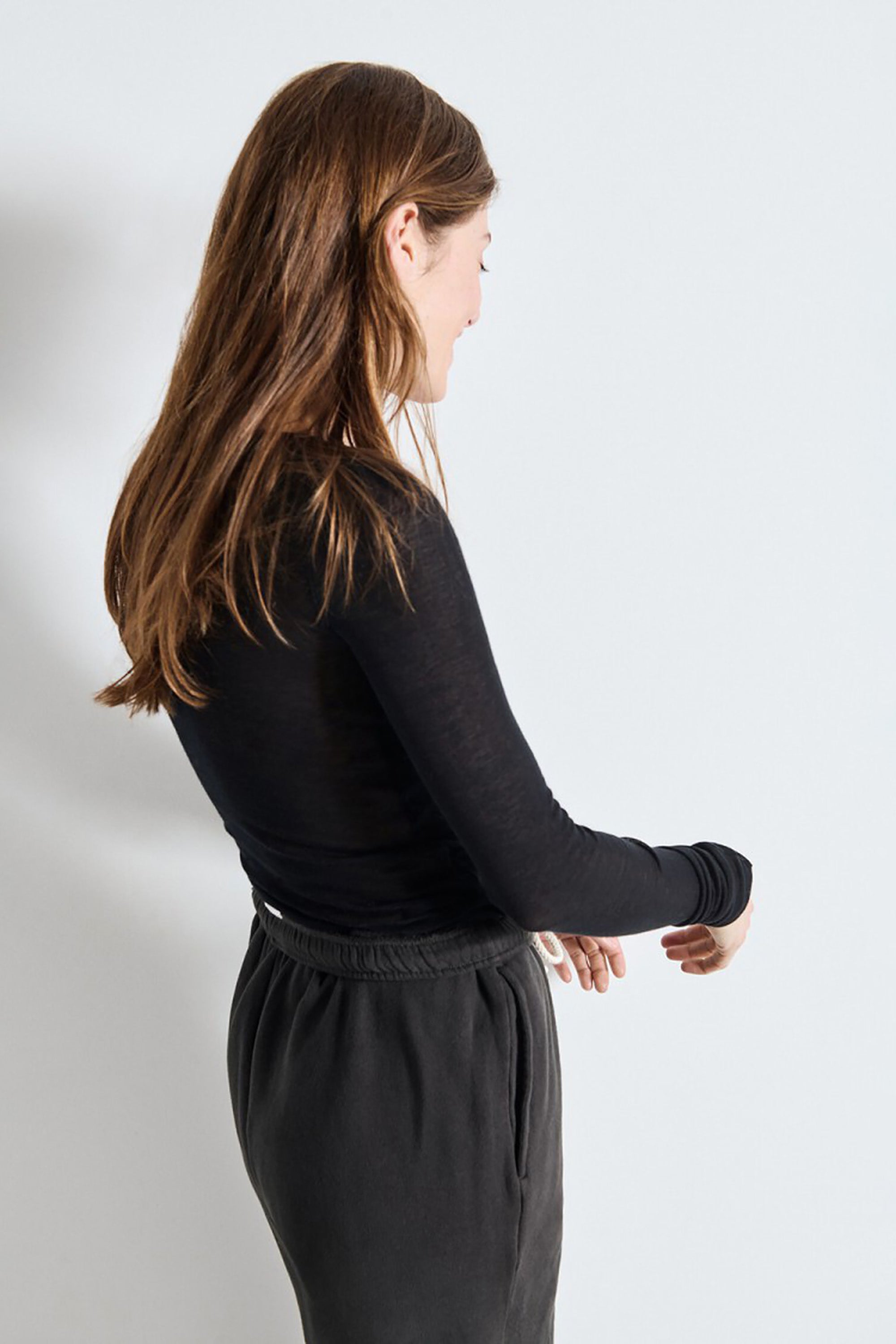 Massachusetts T-Shirt LS - Black