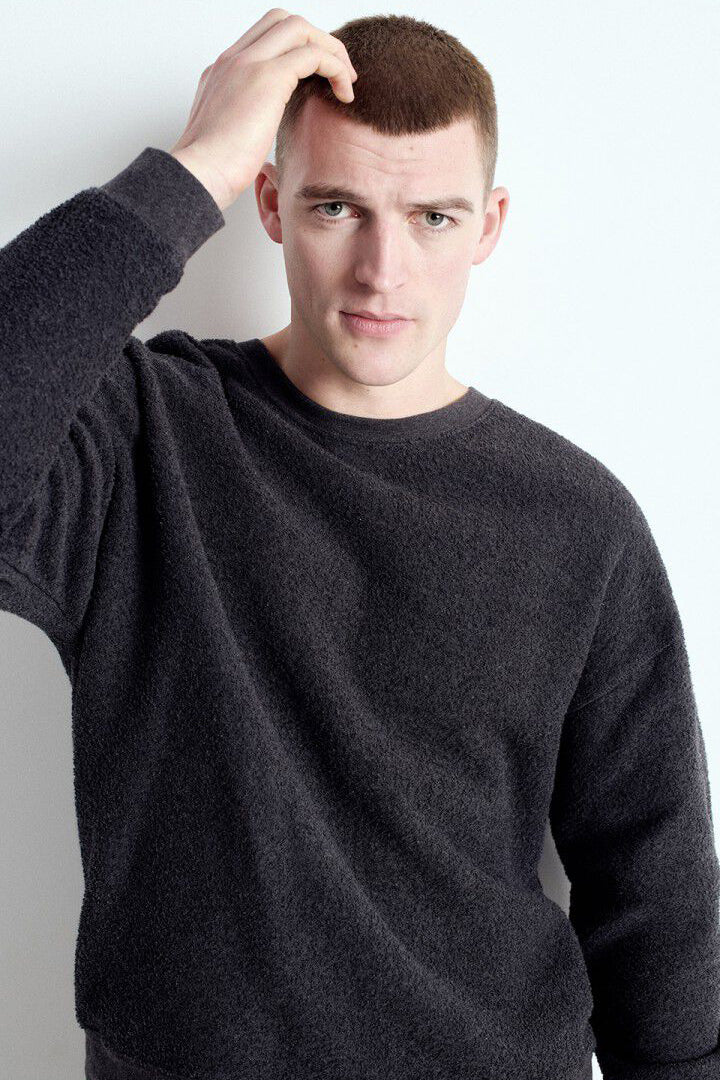 Men's Bobypark Sweatshirt - Charcoal Melange - RUM Amsterdam