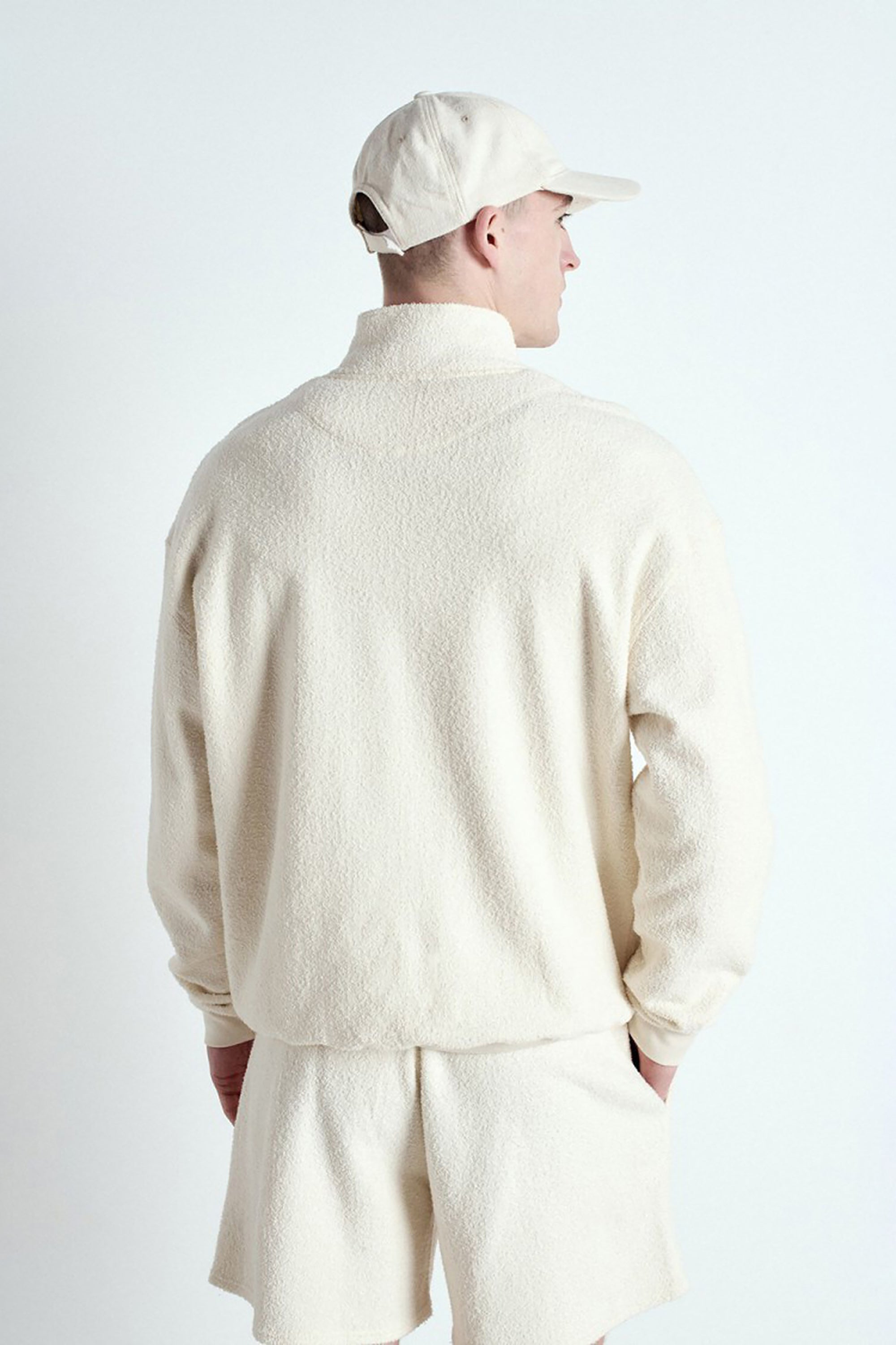 Men's Bobypark Zip Top Sweatshirt - Ecru