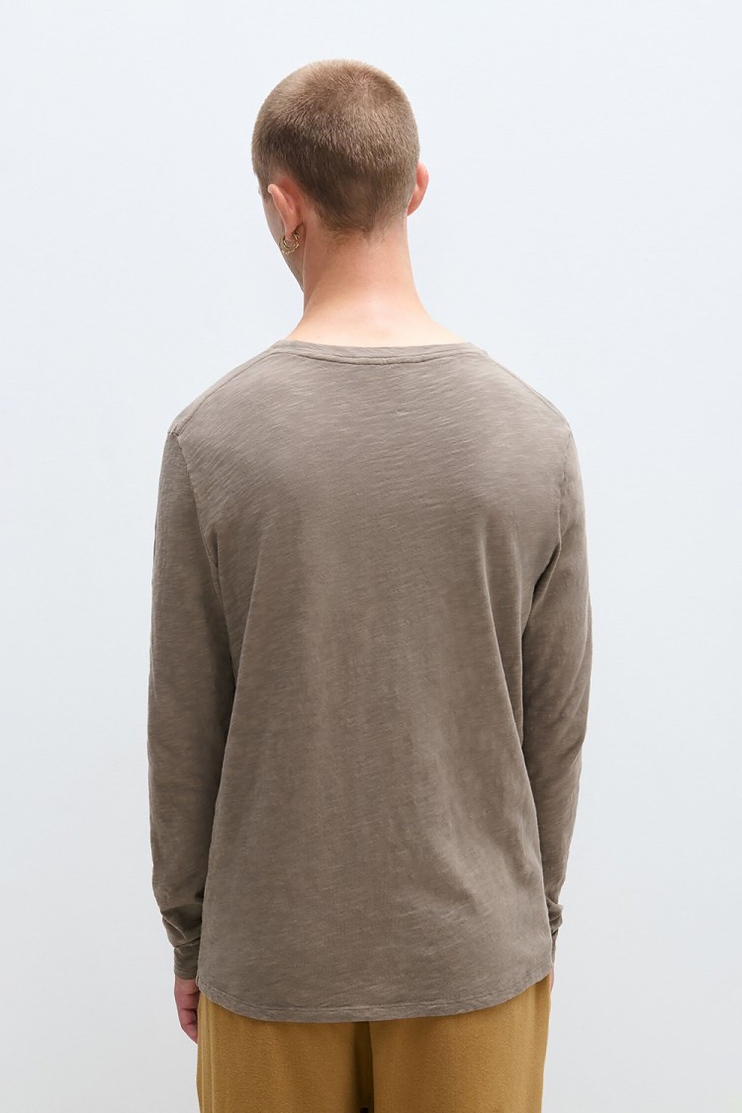 Men's Bysapick T-Shirt LS - Sepia