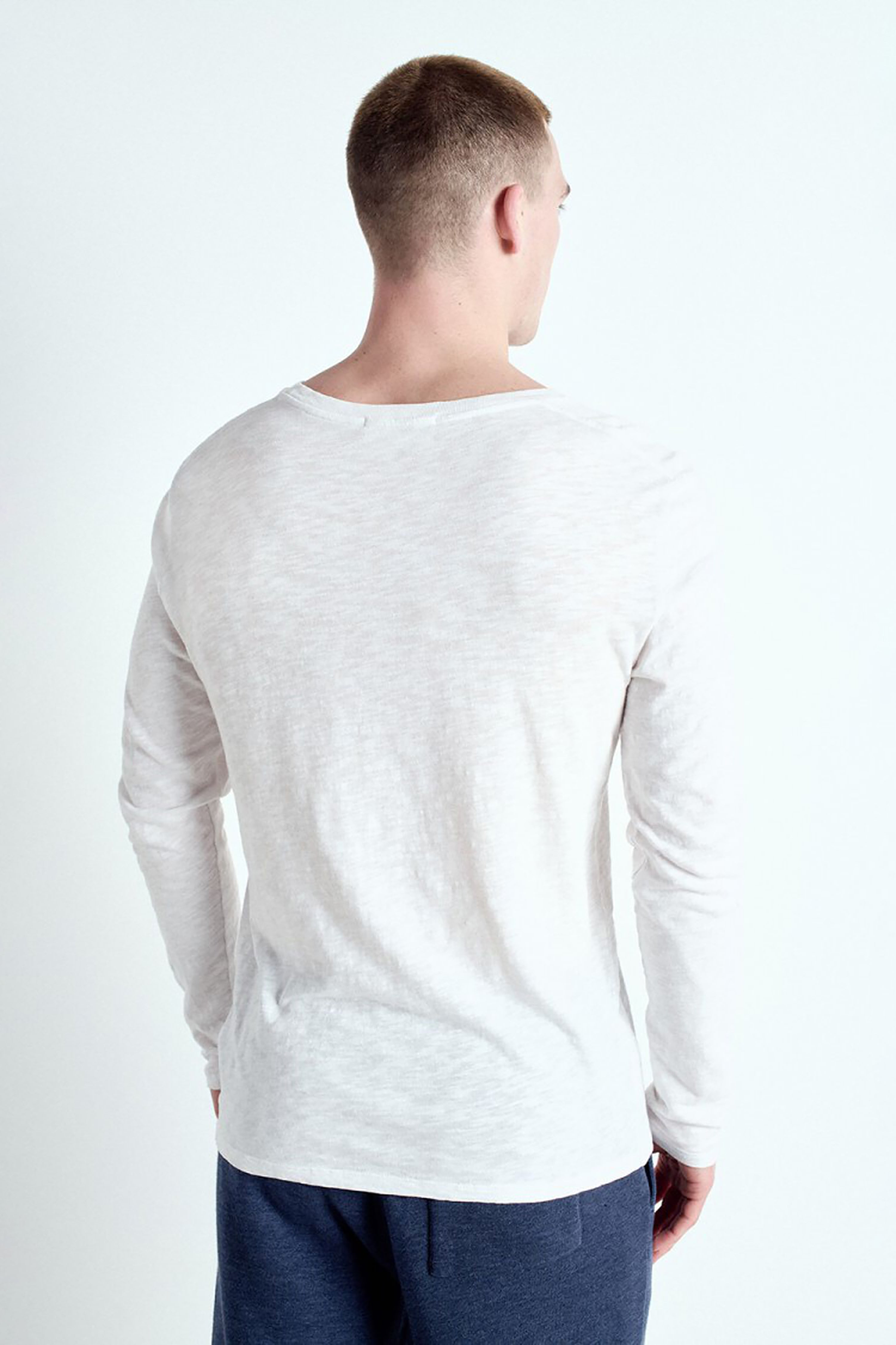 Men's Bysapick T-Shirt LS - White