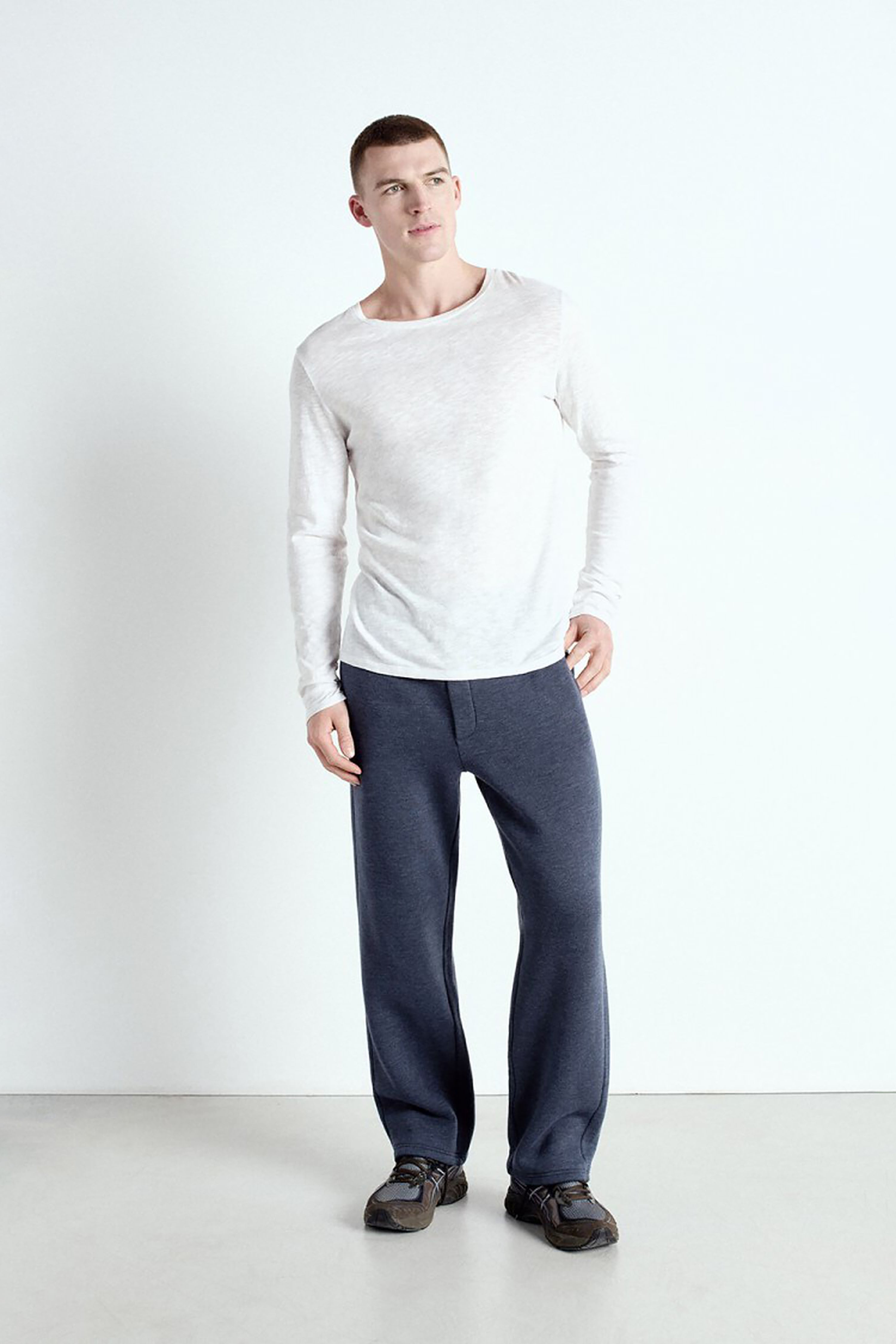 Men's Bysapick T-Shirt LS - White