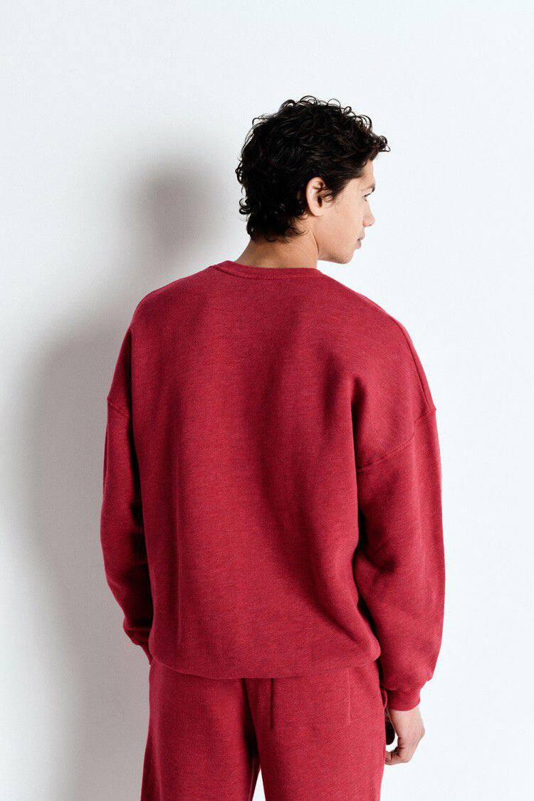 Men's Doven Sweatshirt - Overdyed Garnet - RUM Amsterdam