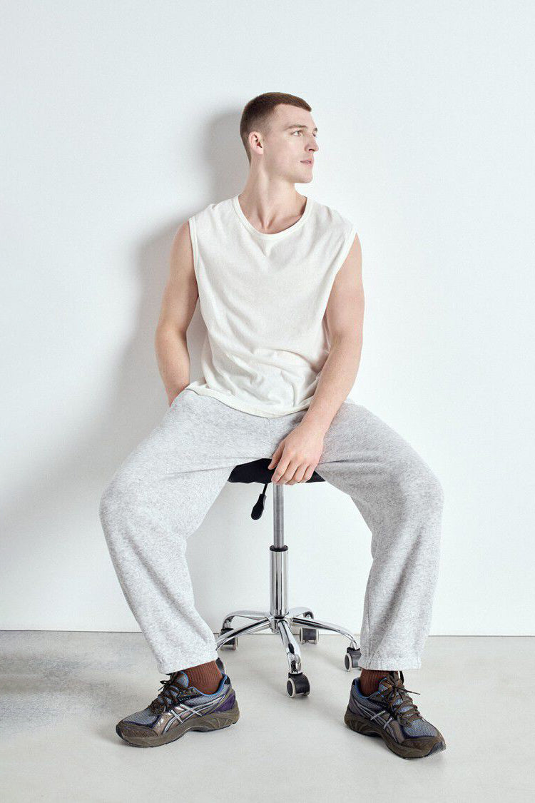 Men's Evona Joggers - Light Grey Melange - RUM Amsterdam
