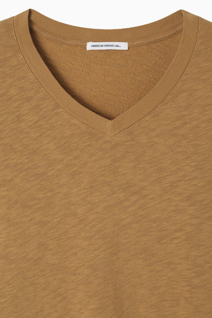 Men's Sonoma T-Shirt LS V-Neck - Vintage Camel - RUM Amsterdam