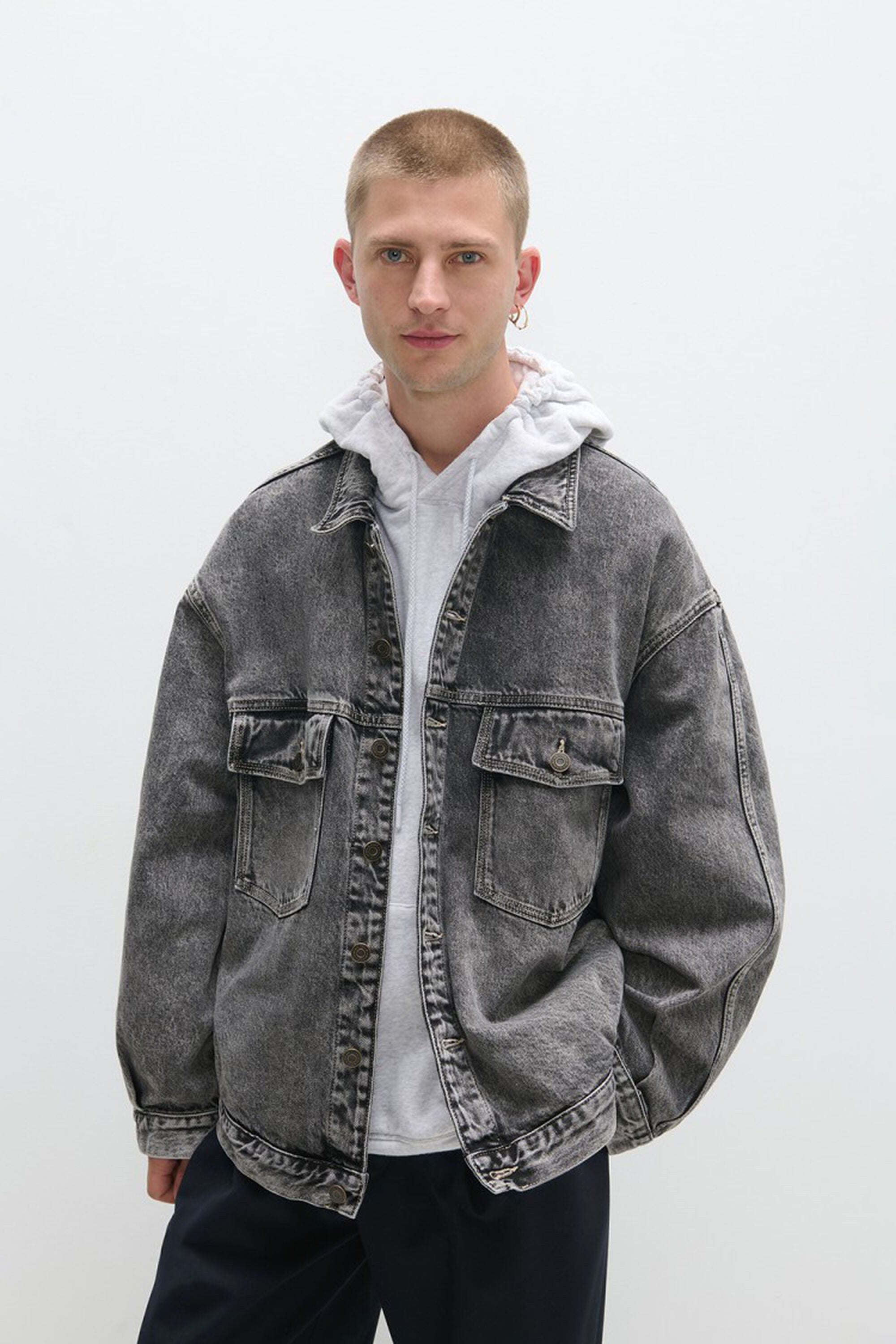 Men's Yopday-B Jacket - Grey Salt And Pepper
