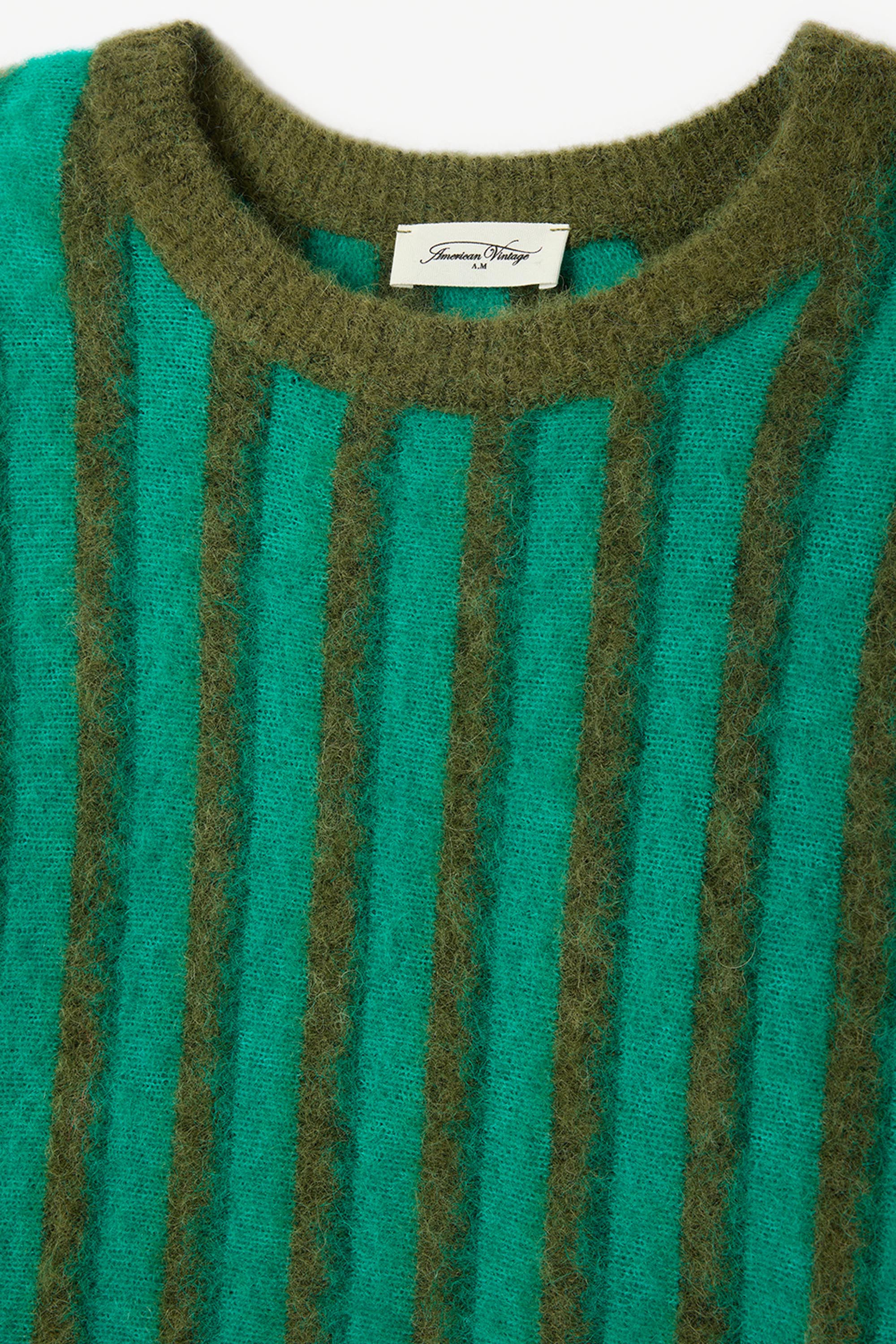 Nenybay Jumper - Striped Mint Khaki - RUM Amsterdam