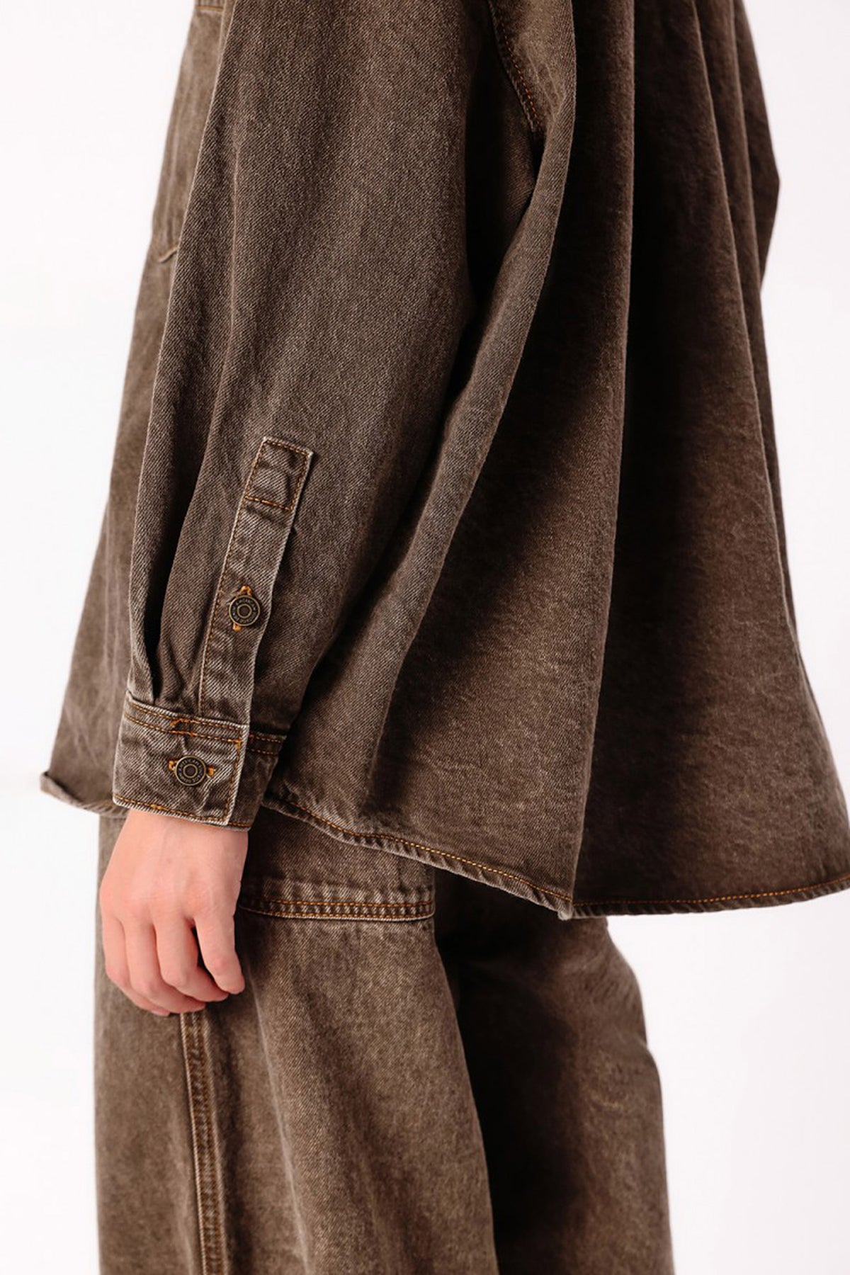 Oshow-B Shirt - Stone Brown