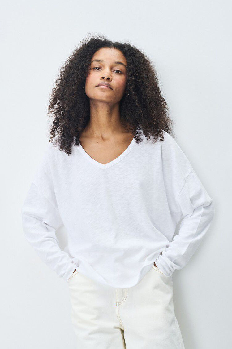 Sonoma LS Tee - White - RUM Amsterdam