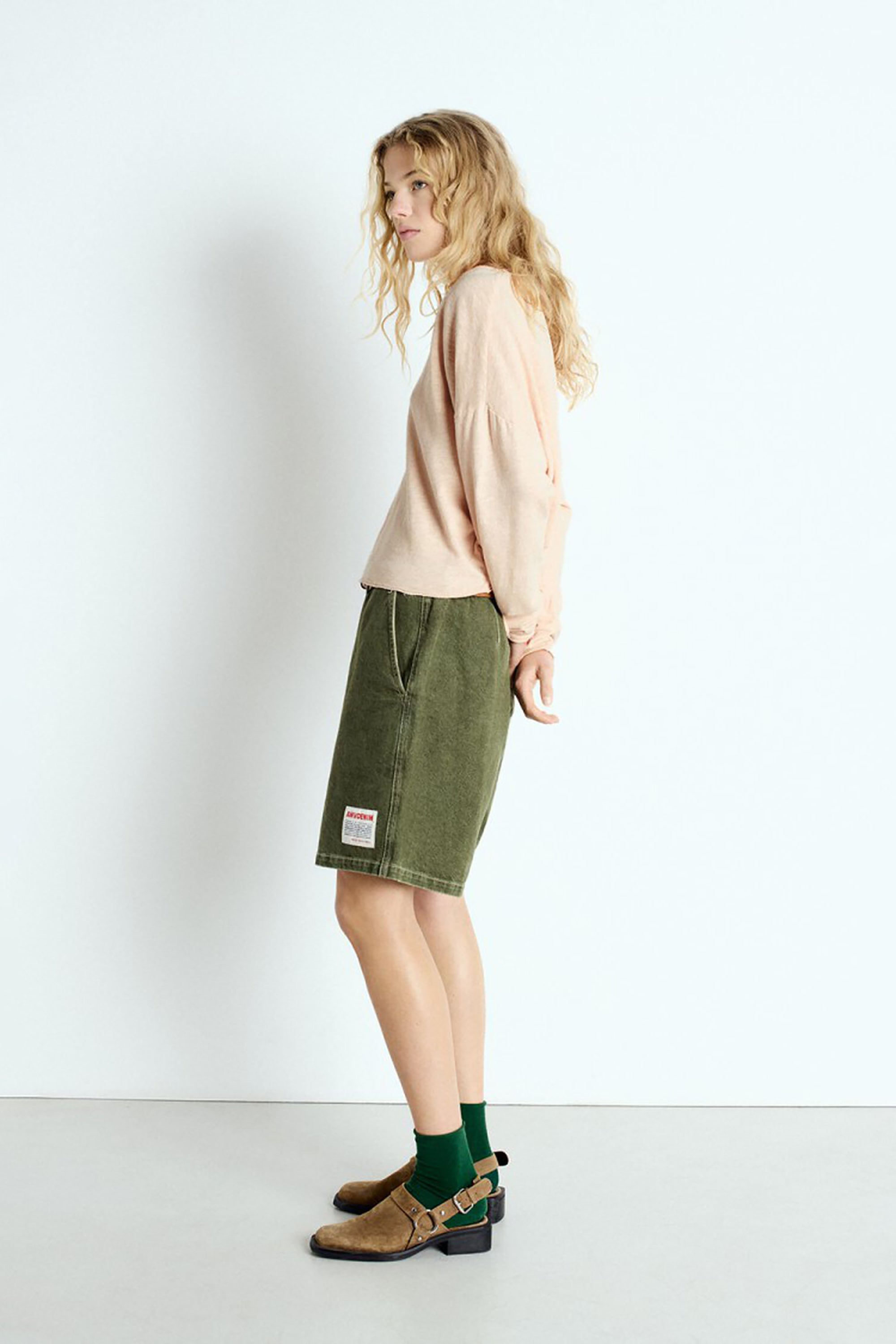 Sonoma Shirt V-Neck - Vintage Biscuit - RUM Amsterdam