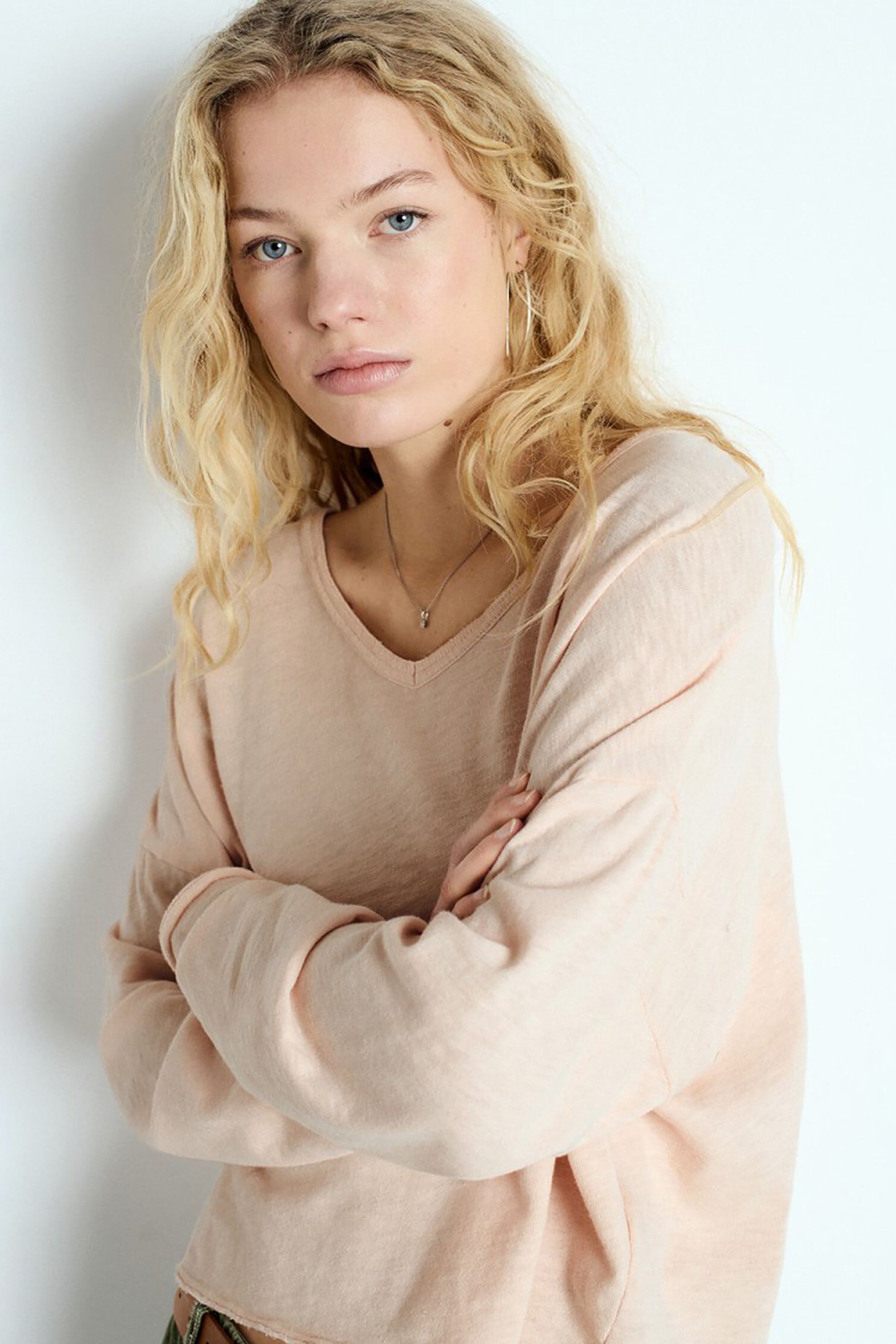 Sonoma Shirt V-Neck - Vintage Biscuit - RUM Amsterdam