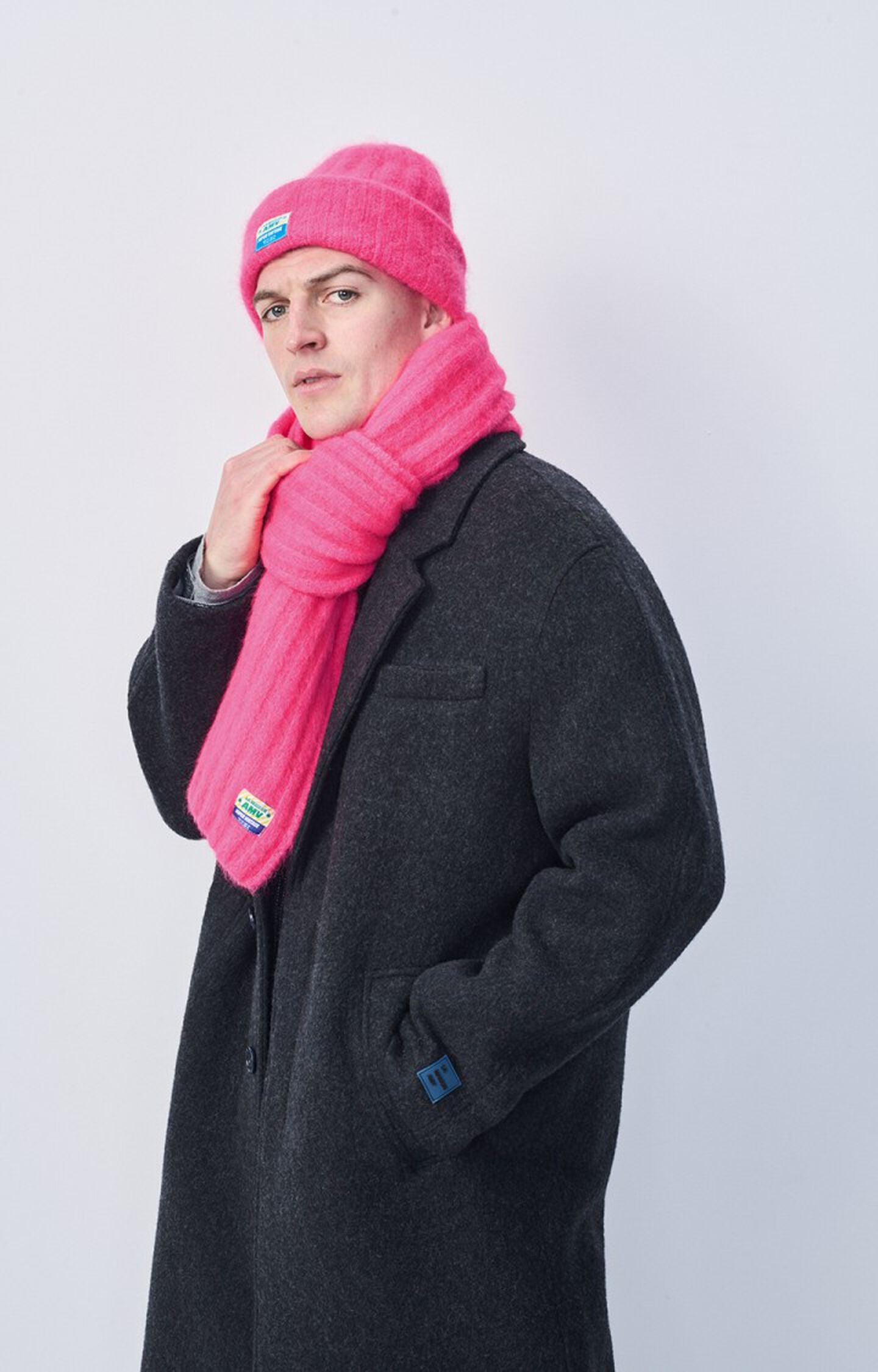 Vitow Beanie - Neon Pink Melange - RUM Amsterdam
