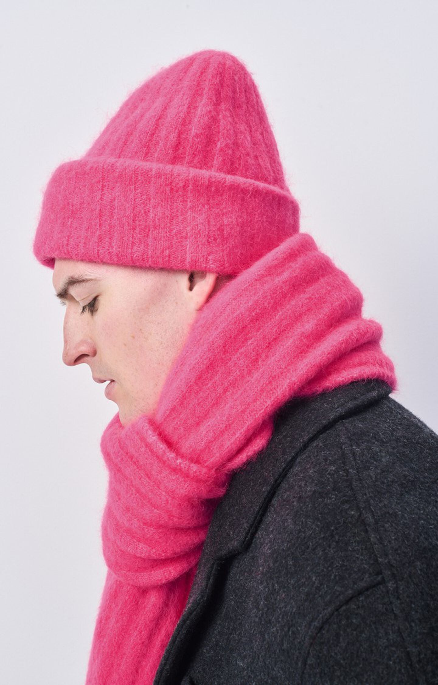 Vitow Beanie - Neon Pink Melange - RUM Amsterdam