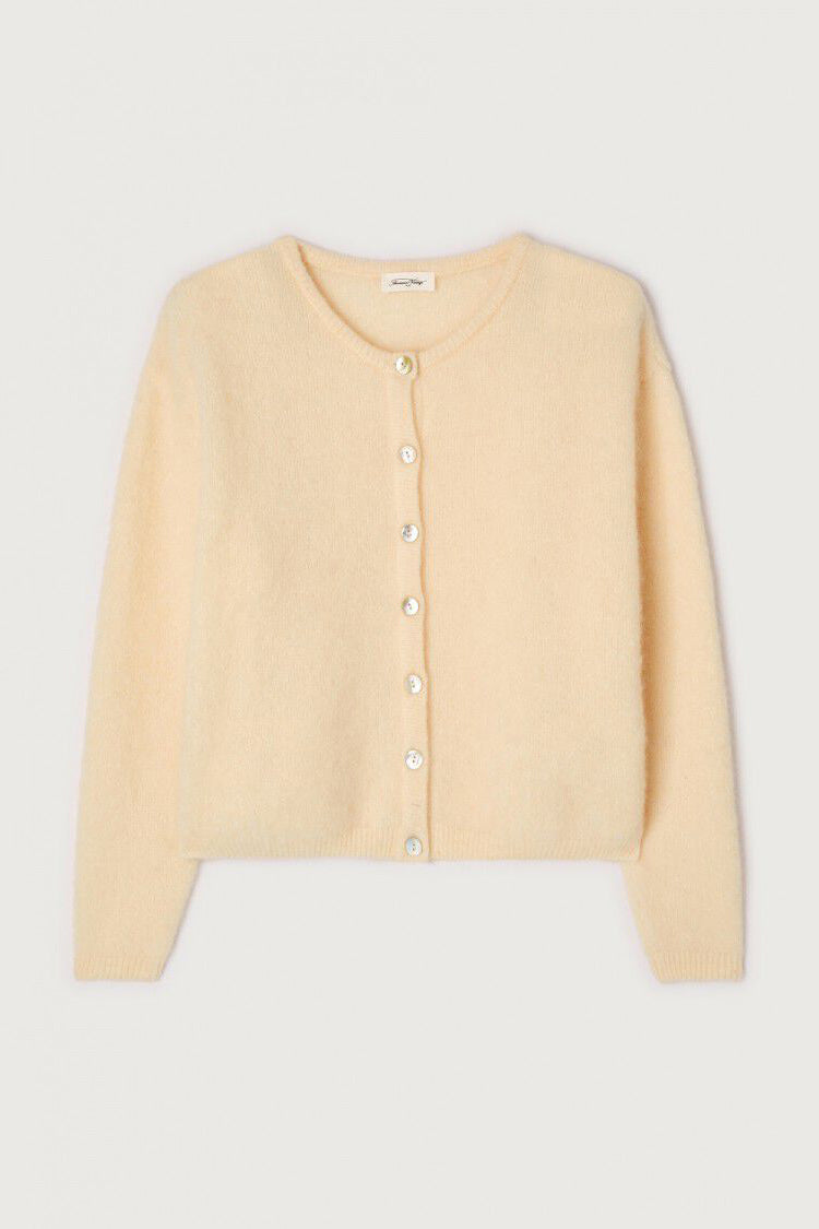 American Vintage Vitow Cardigan - Cheesecake Melange - RUM Amsterdam