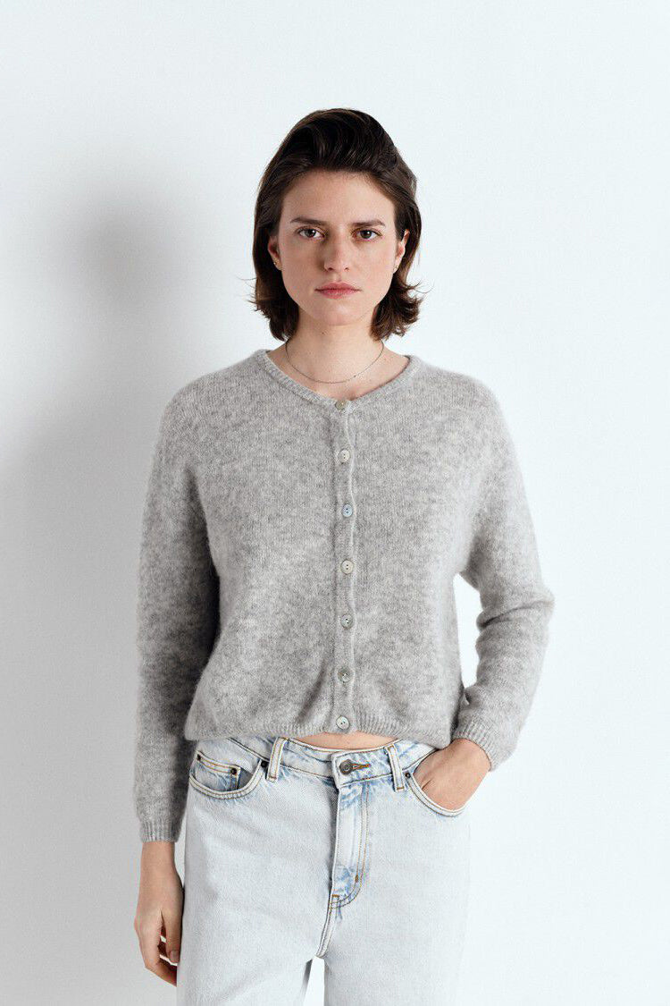 Vitow Cardigan -  Light Grey Melange - RUM Amsterdam