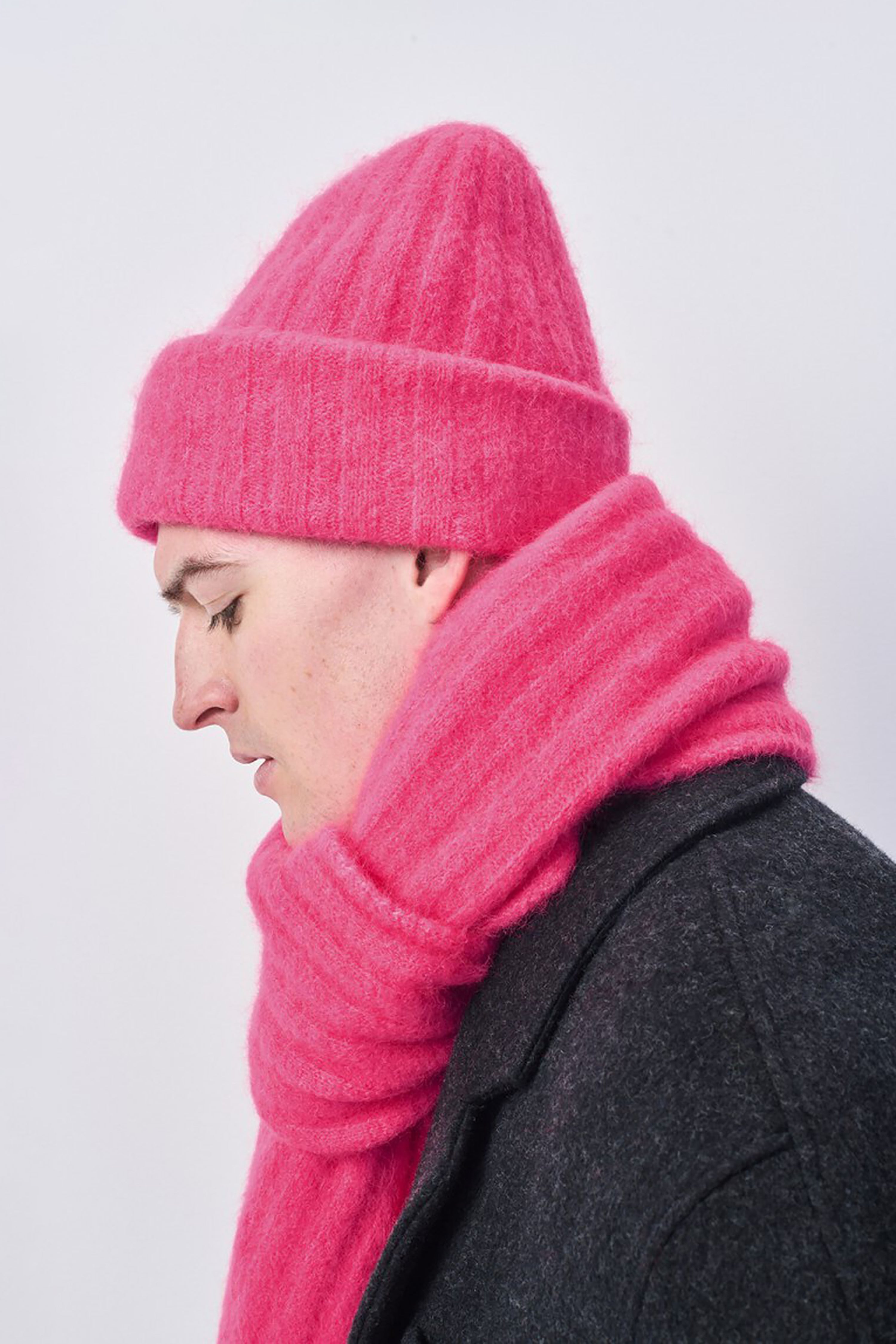 Vitow Scarf - Neon Pink Melange - RUM Amsterdam