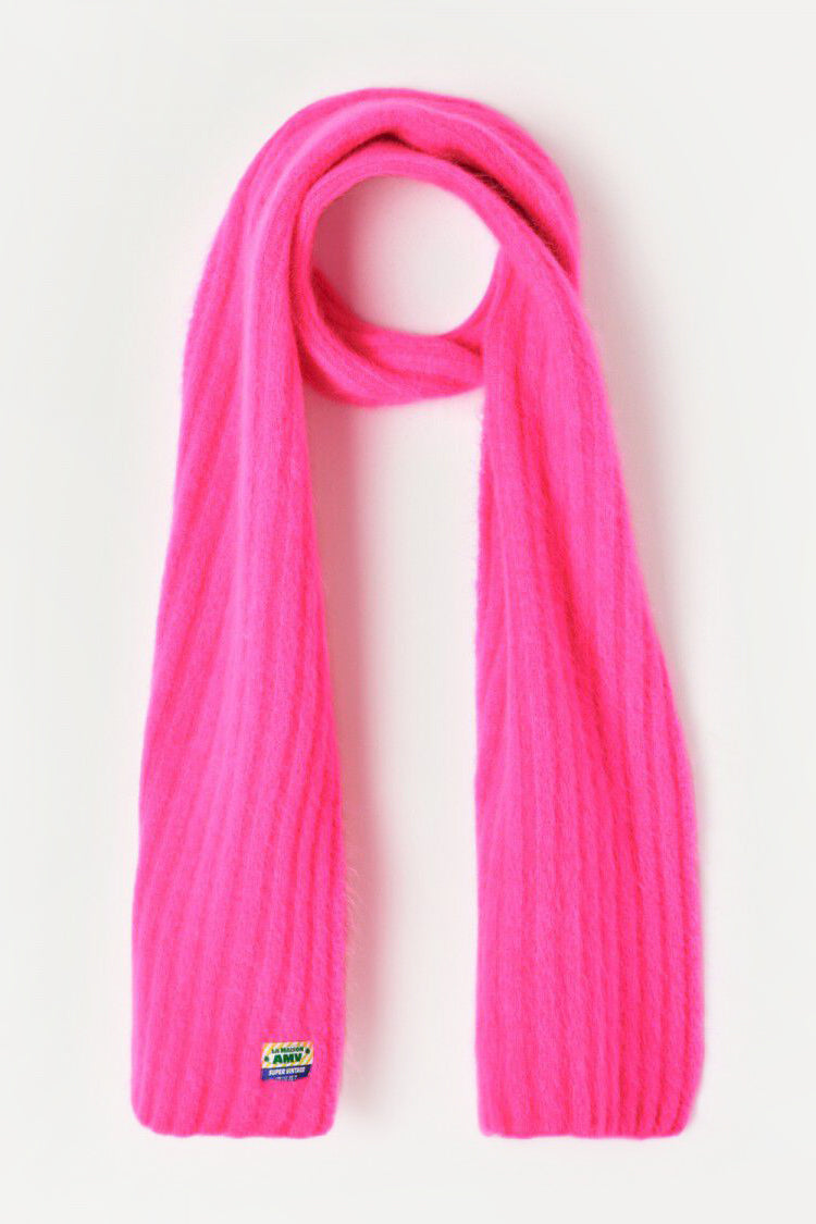 American Vintage Vitow Scarf - Pink Fluo Melange - RUM Amsterdam