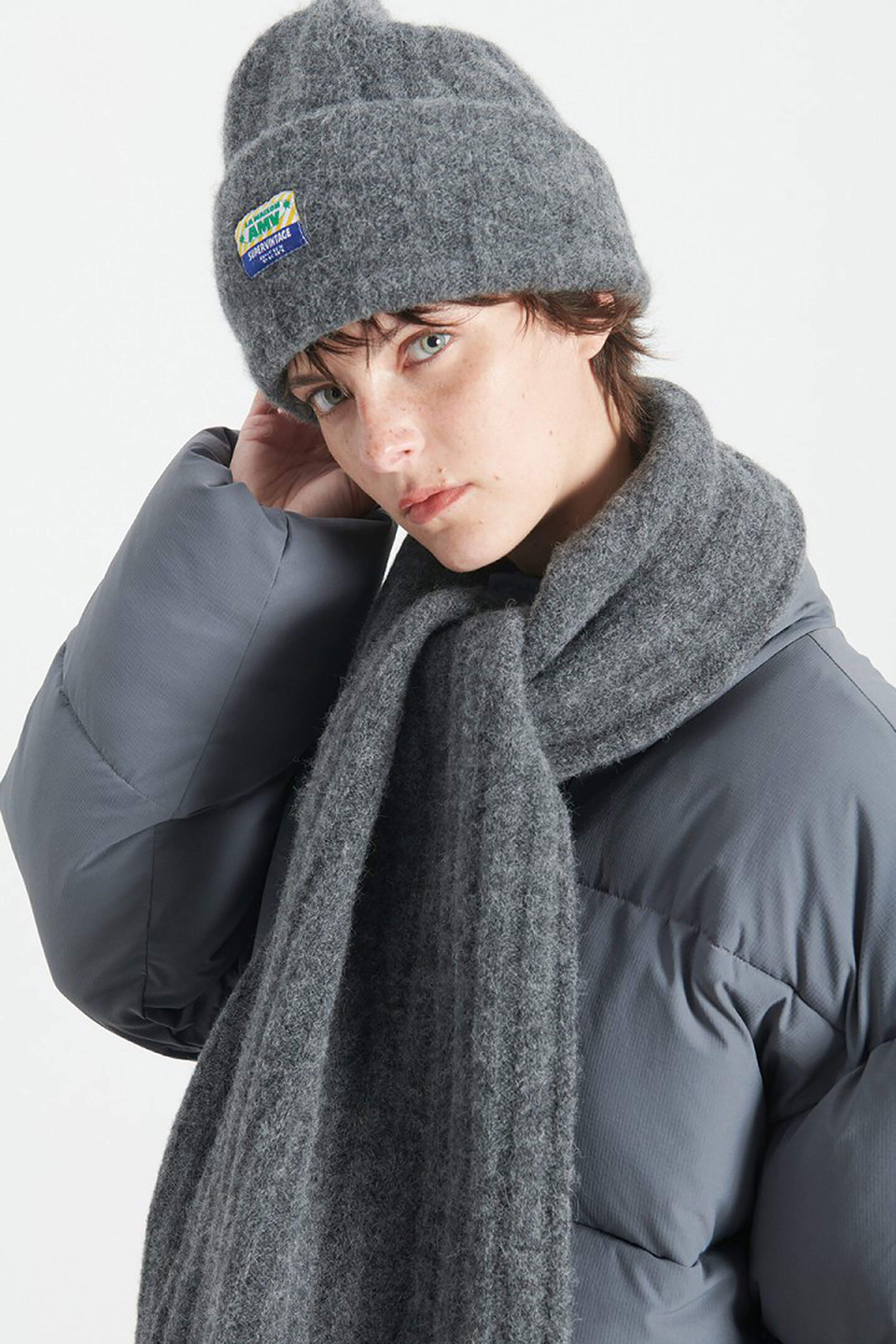 Vitow Scarf - Steel Melange - RUM Amsterdam