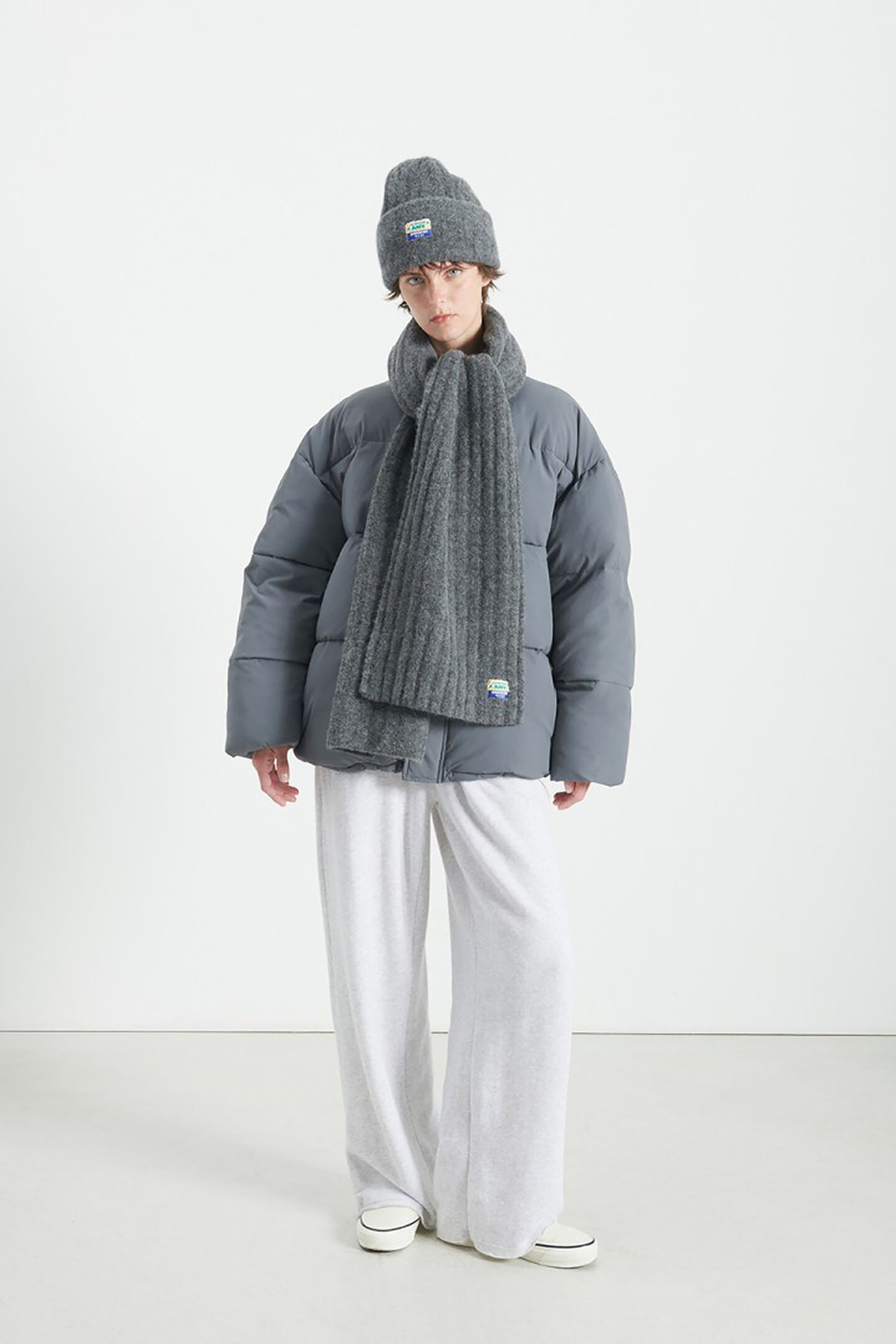 Vitow Scarf - Steel Melange - RUM Amsterdam