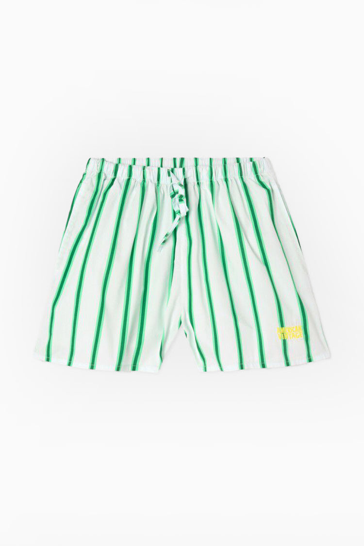 Zatybay Shorts - Neon Lagoon Stripes - RUM Amsterdam