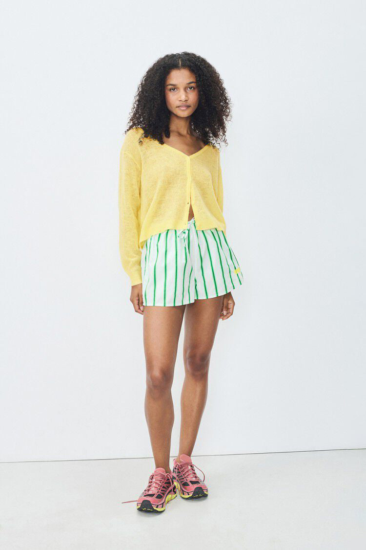 Zatybay Shorts - Neon Lagoon Stripes - RUM Amsterdam