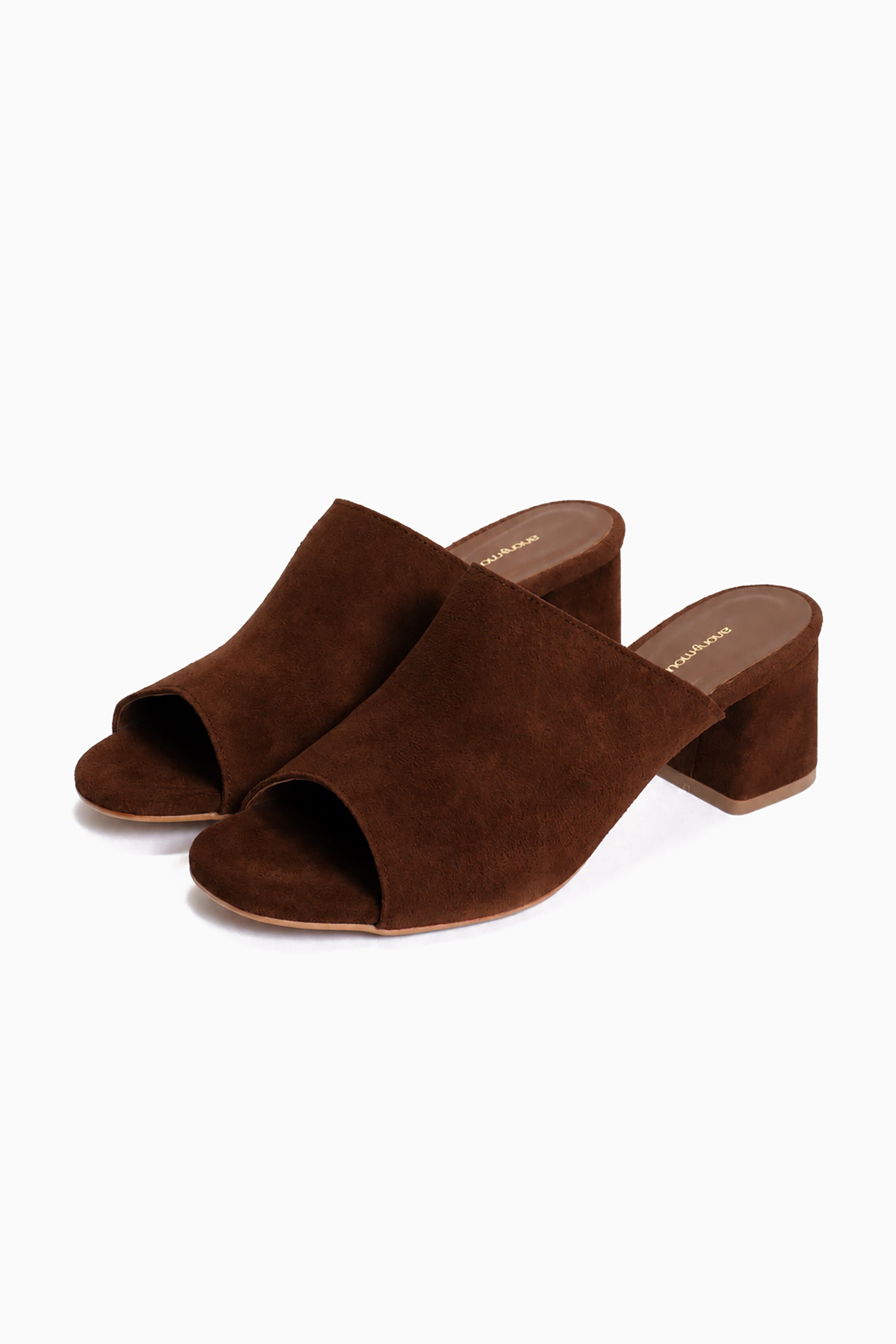 Horizon 55 Suede Heels - Chocolate