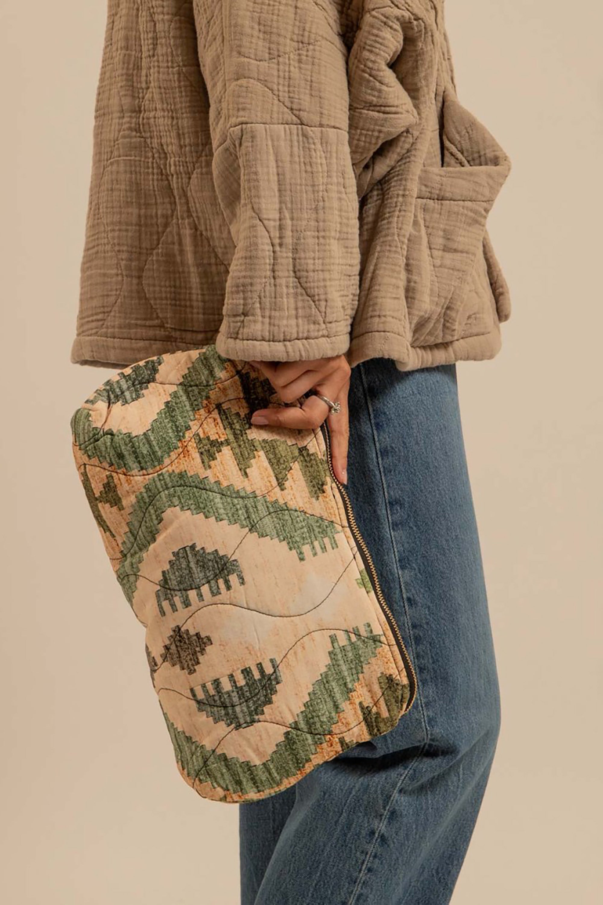 Orlando Clutch Bag - Cibola Kaki