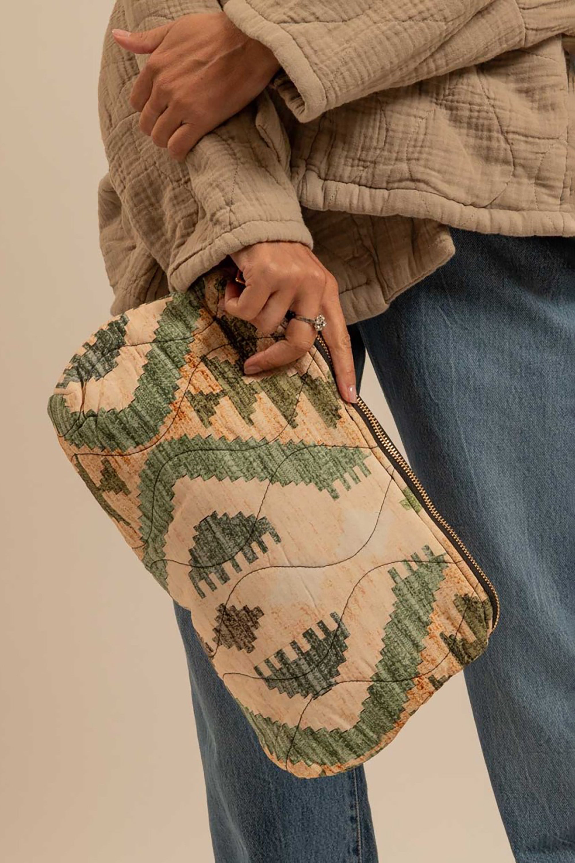 Orlando Clutch Bag - Cibola Kaki