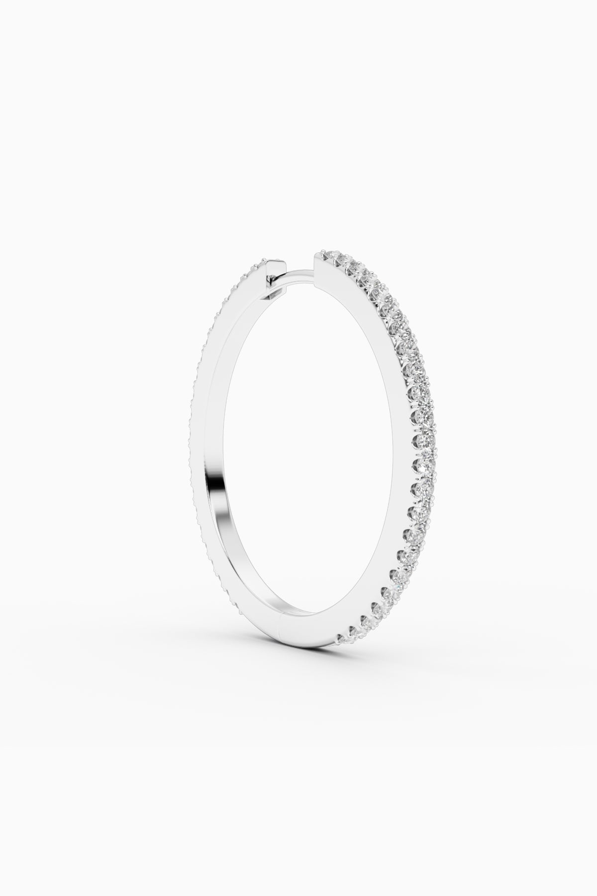 Ivy Diamond Earring - Silver