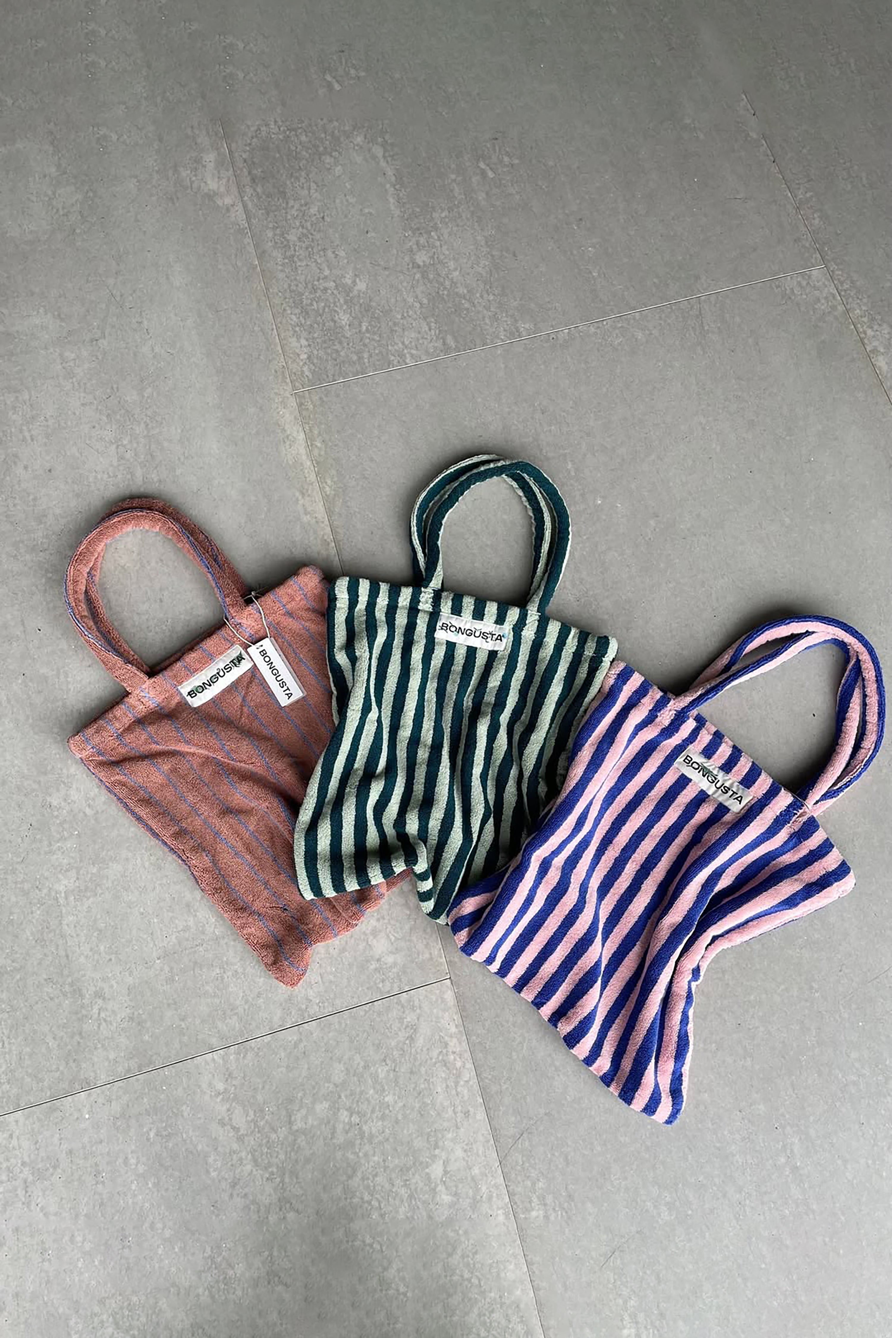 Naram Tote Bag - Sea Foam & Deep Teal - RUM Amsterdam