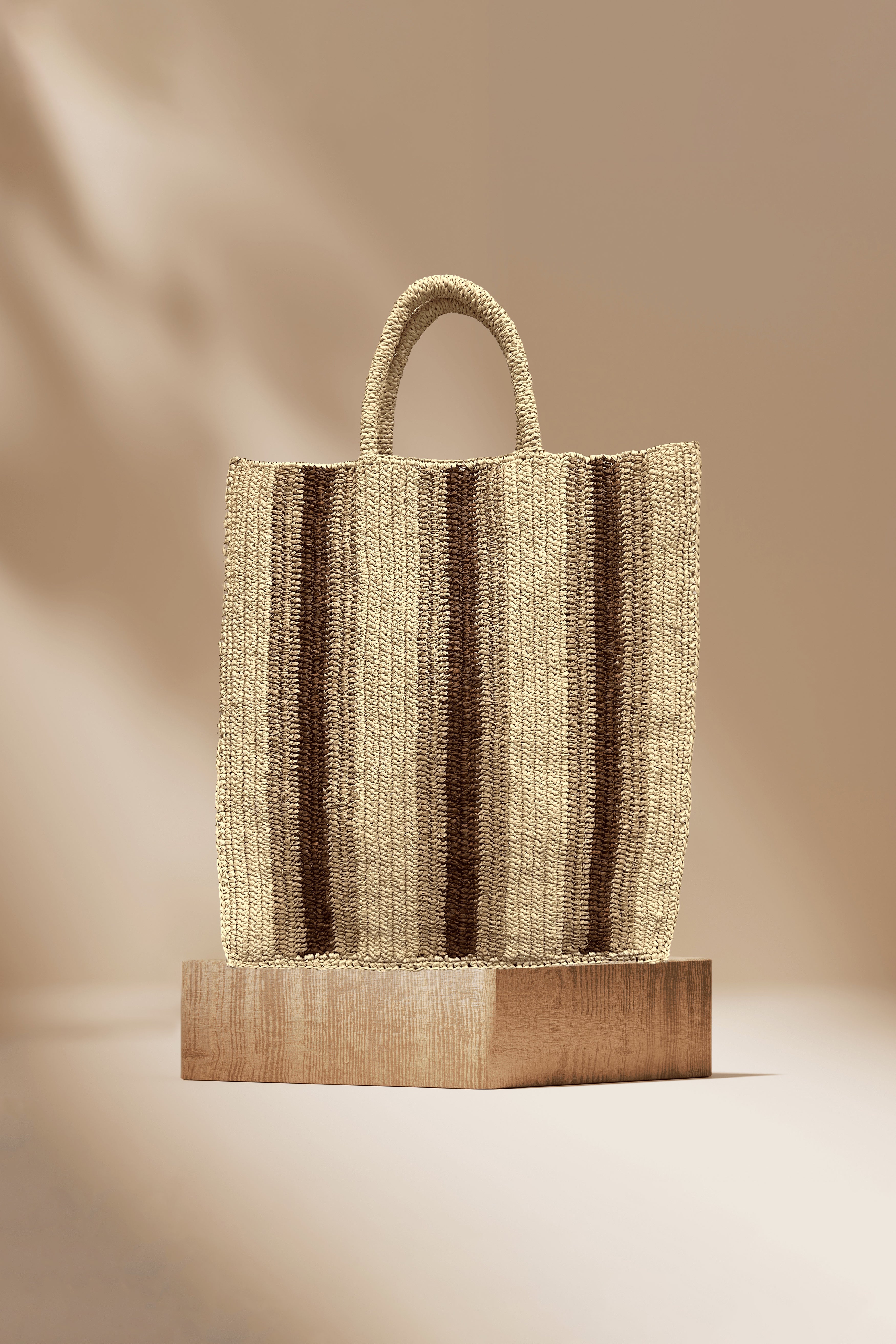 Airo Raffia Bag - Mocha, Natural, Tea - RUM Amsterdam