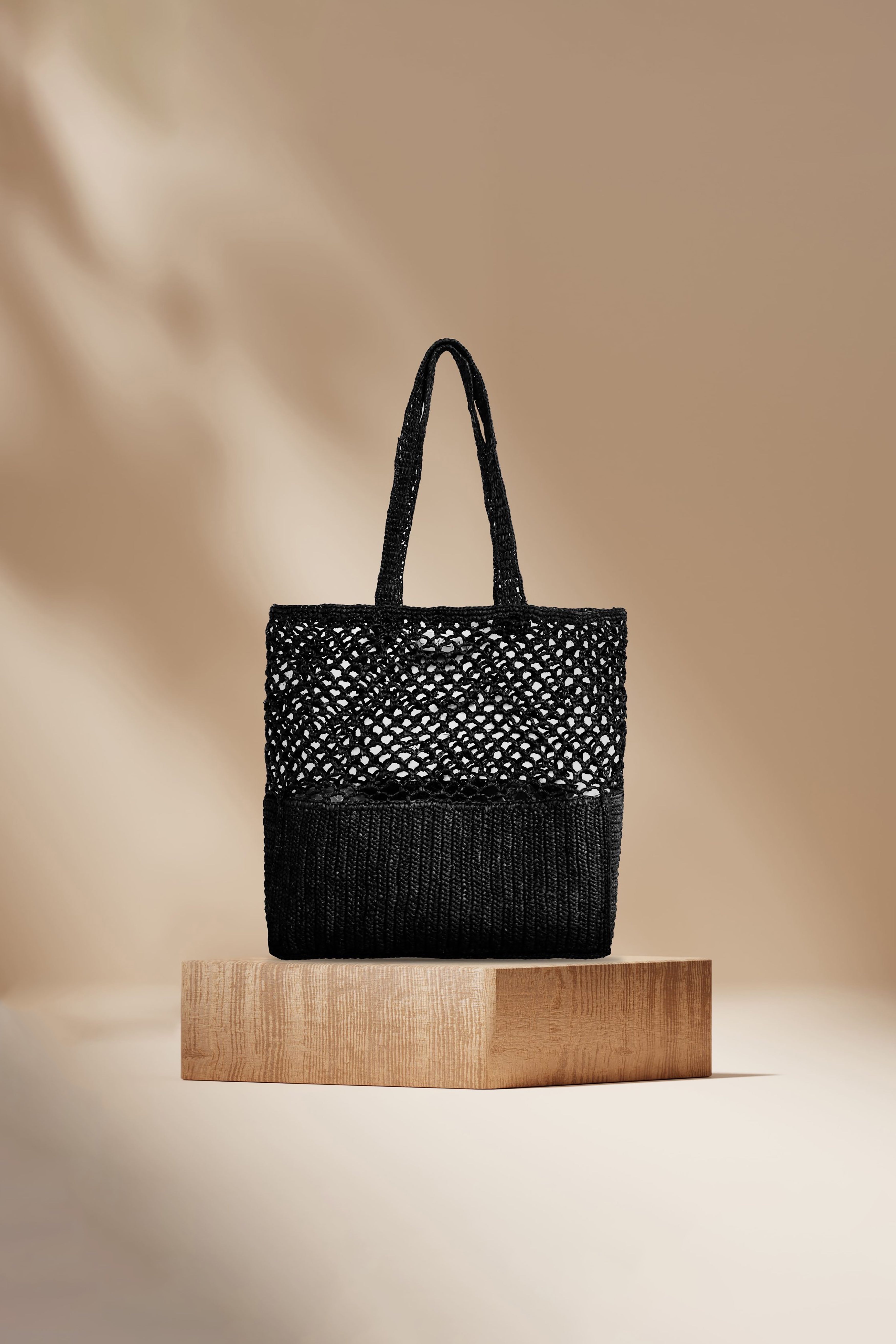 Ilda Raffia Bag - Black - RUM Amsterdam