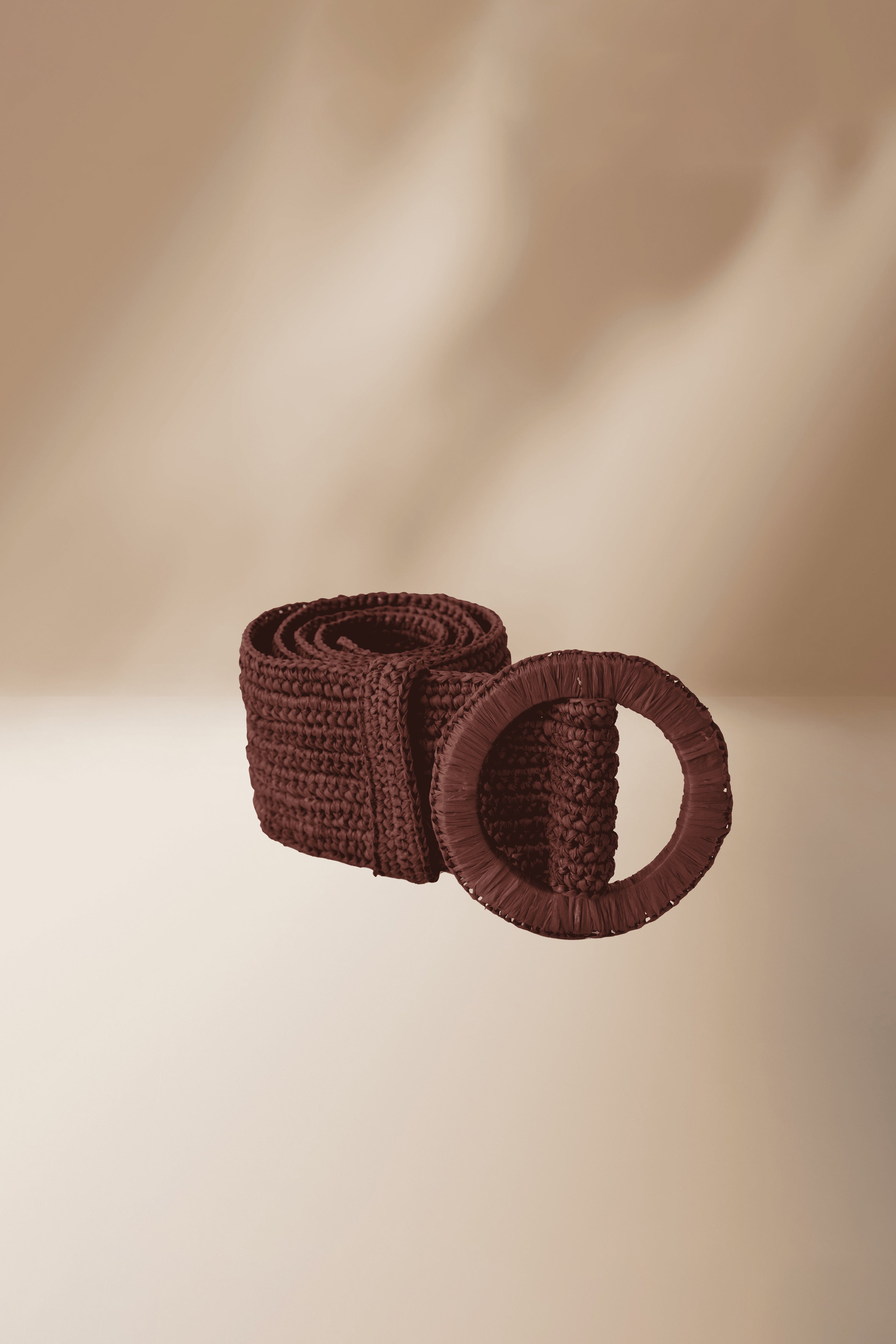 Nahia Raffia Belt - Mocha - RUM Amsterdam