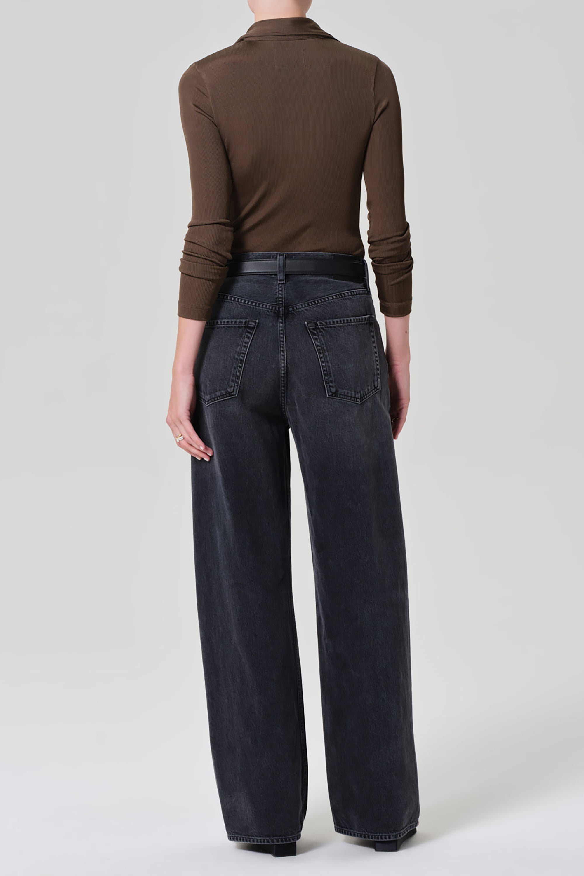 Ayla Baggy Jeans - Vintage Black