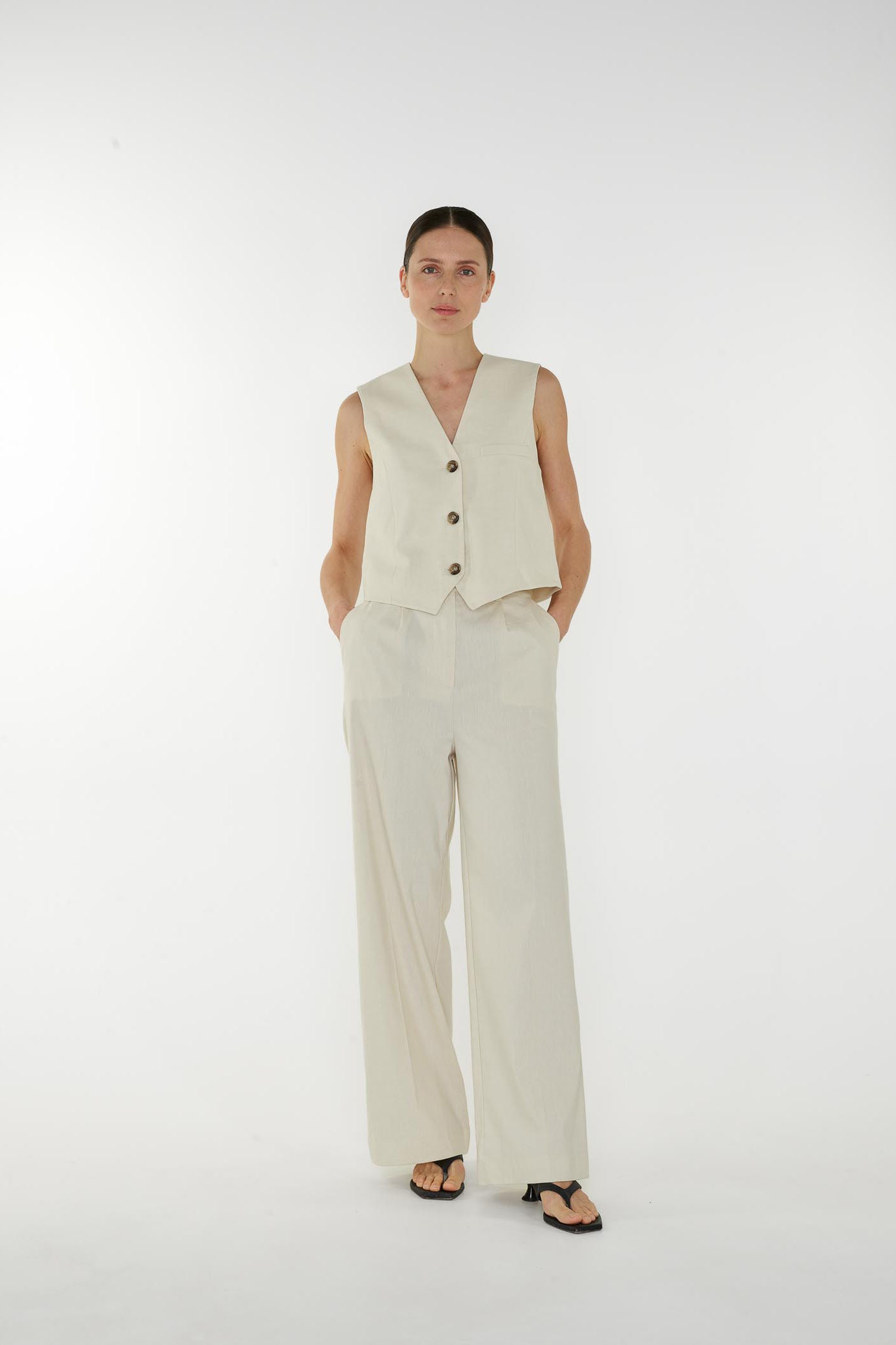 Azela Pants - Natural Sand - RUM Amsterdam