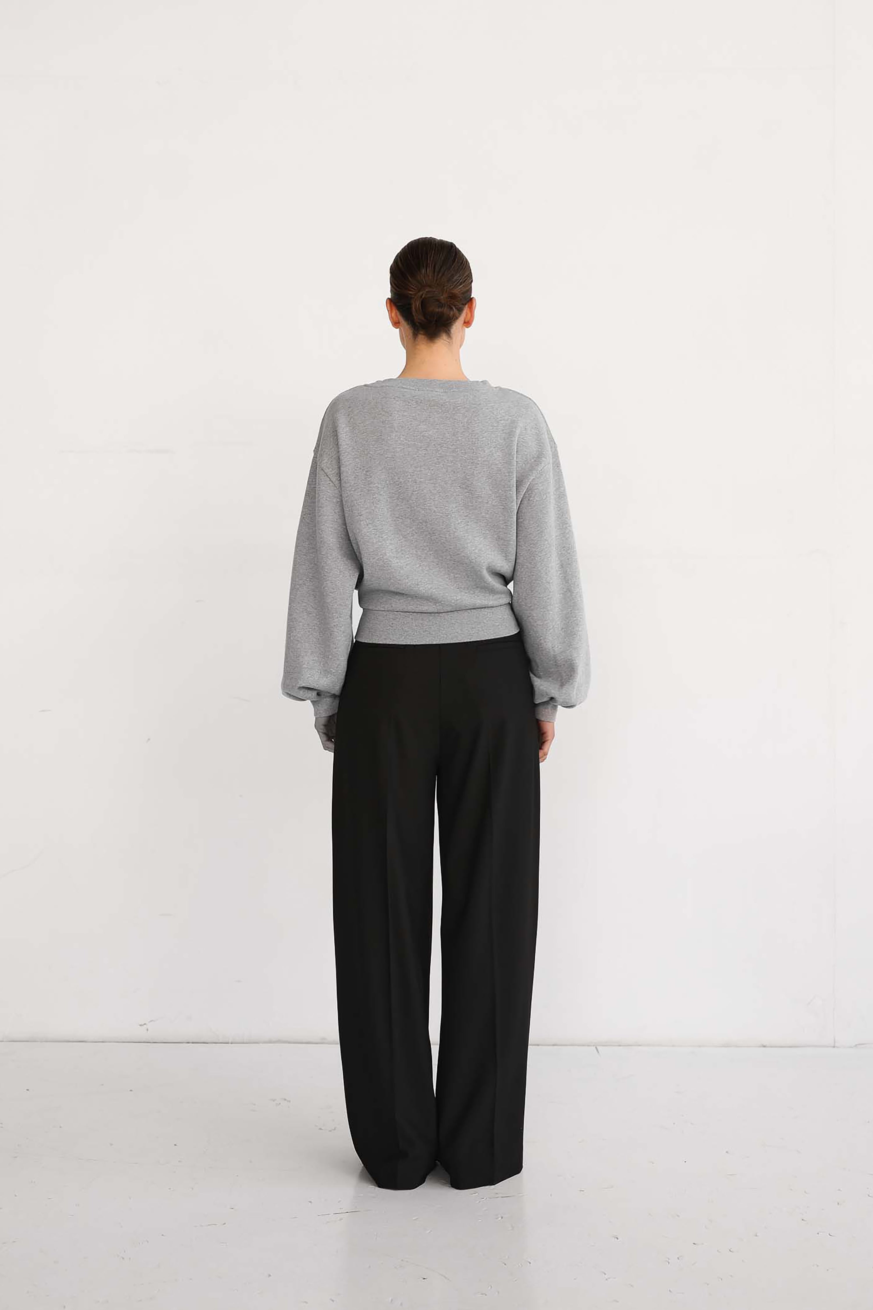 Celis Belt Sweatshirt - Grey Melee