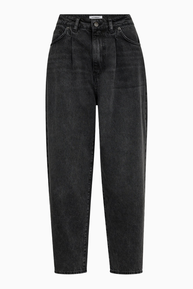 Vika Pleat LL Jeans - Black