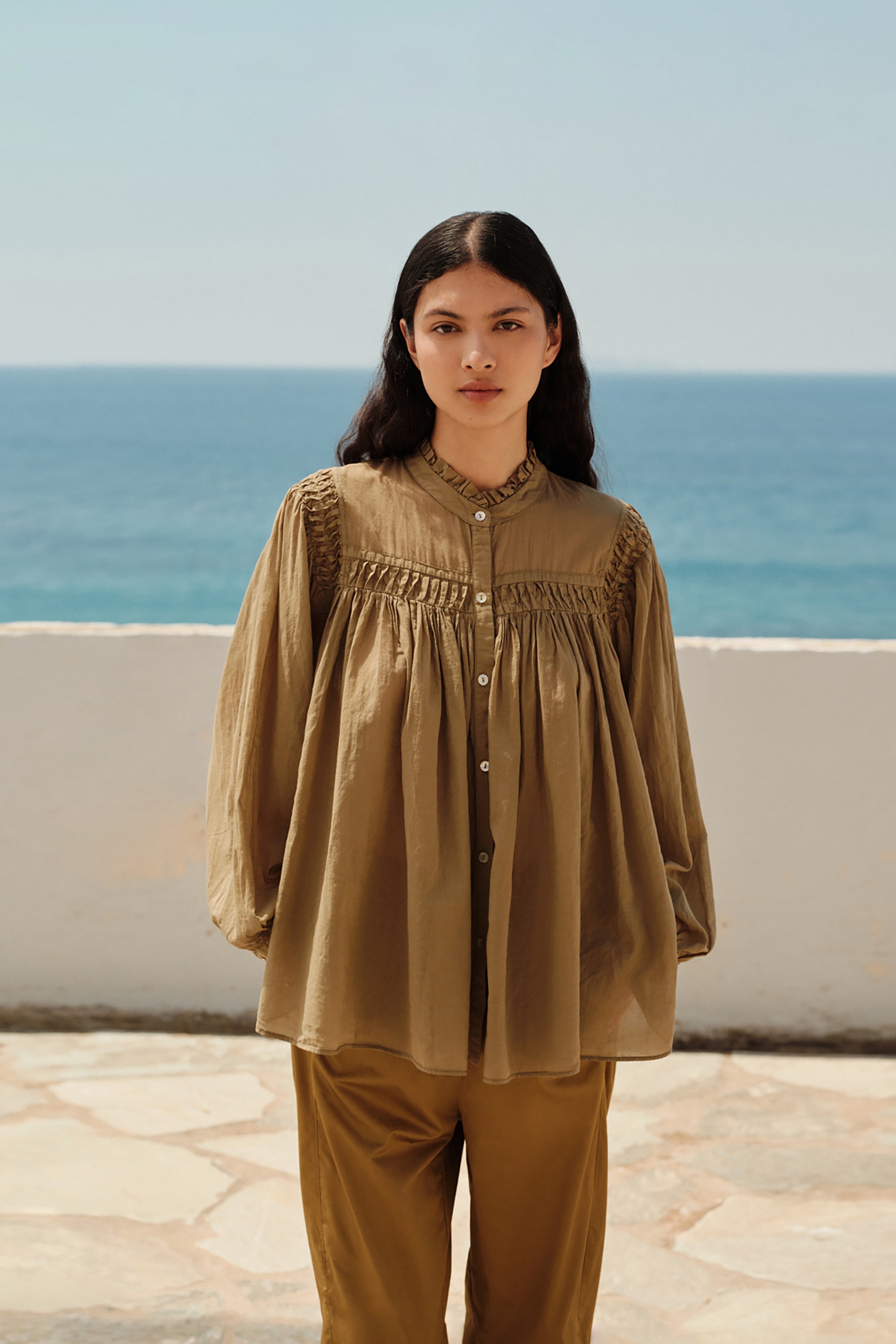Bloom Blouse - Khaki
