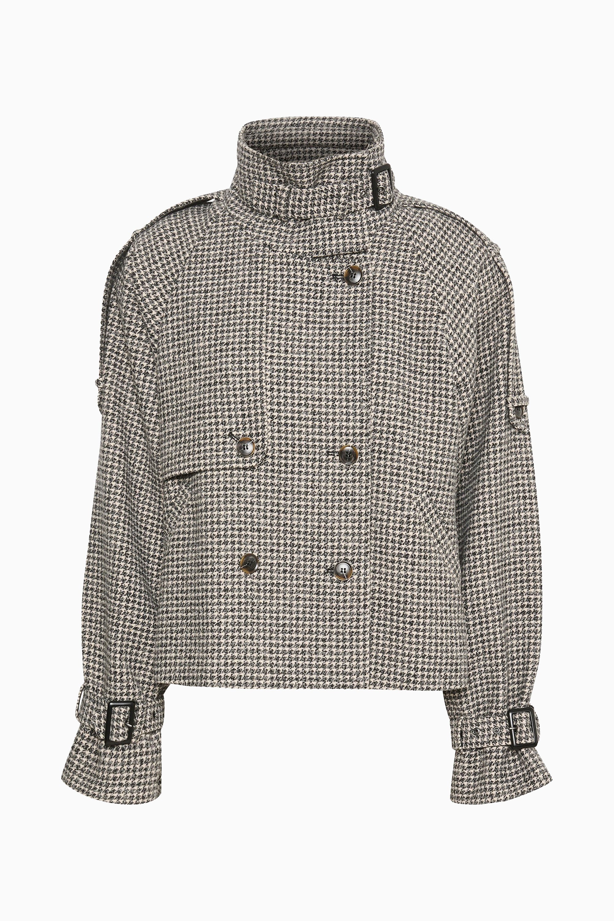 Avic Jacket - Black / White Houndstooth