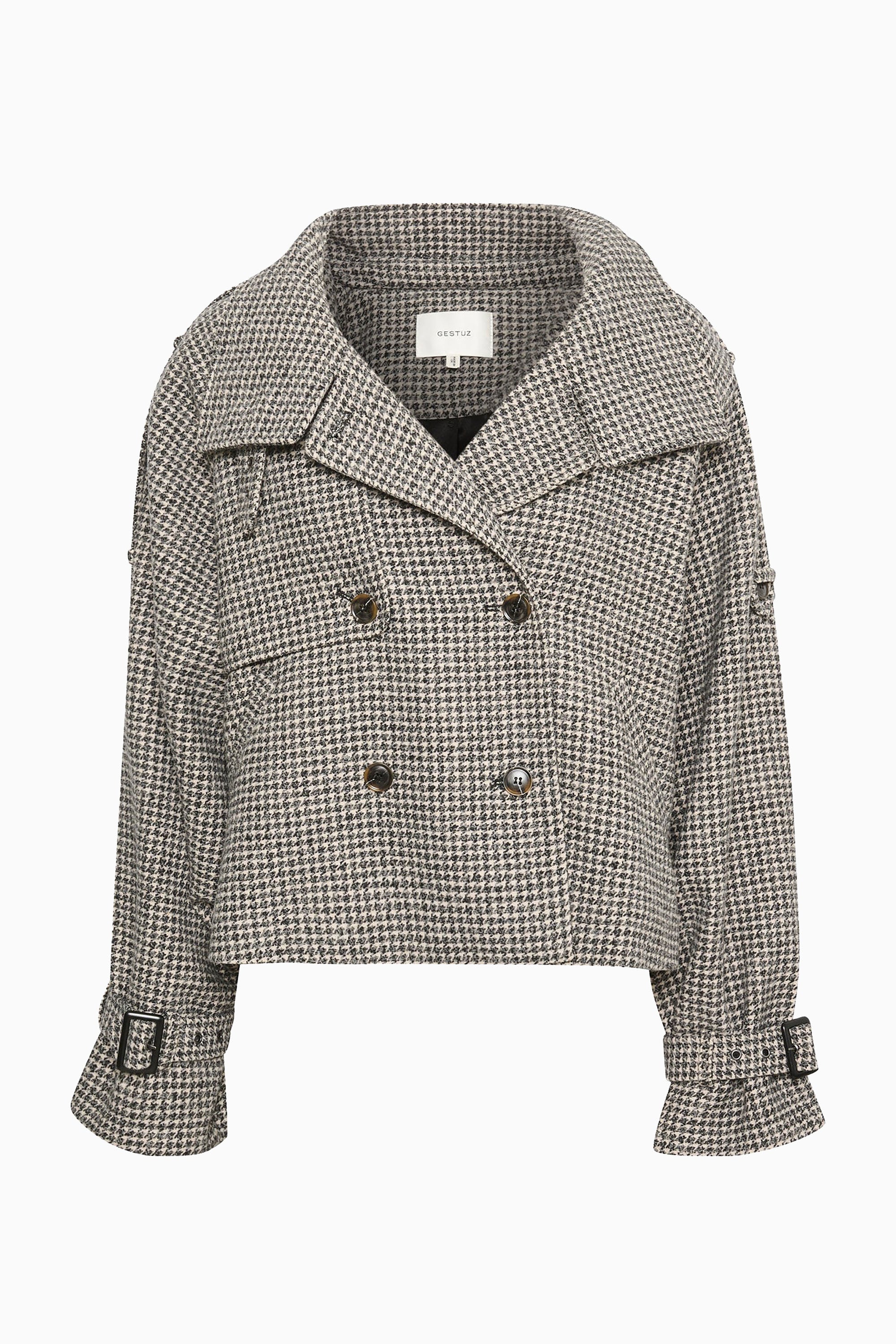 Avic Jacket - Black / White Houndstooth