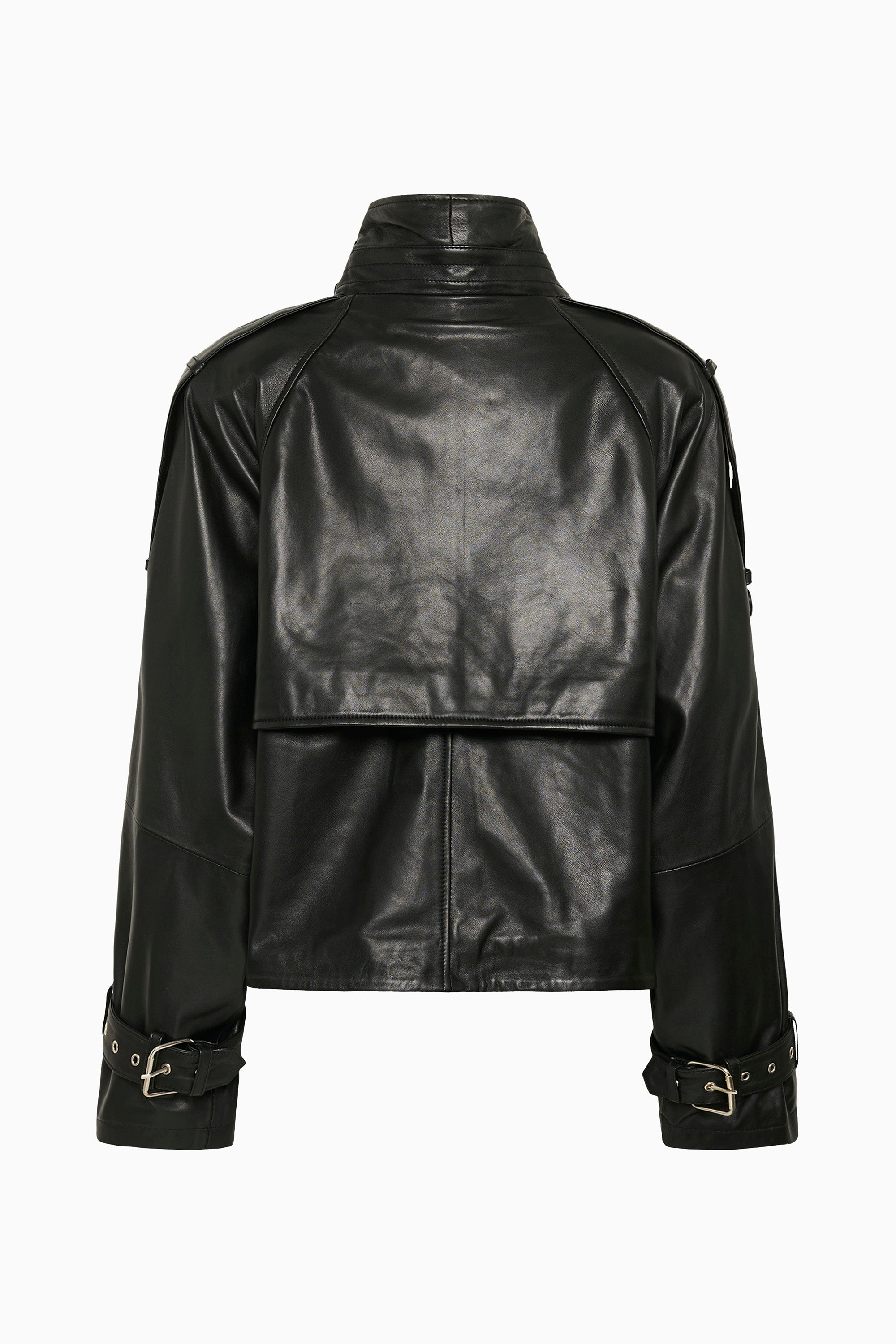 Avic Leather Jacket - Black