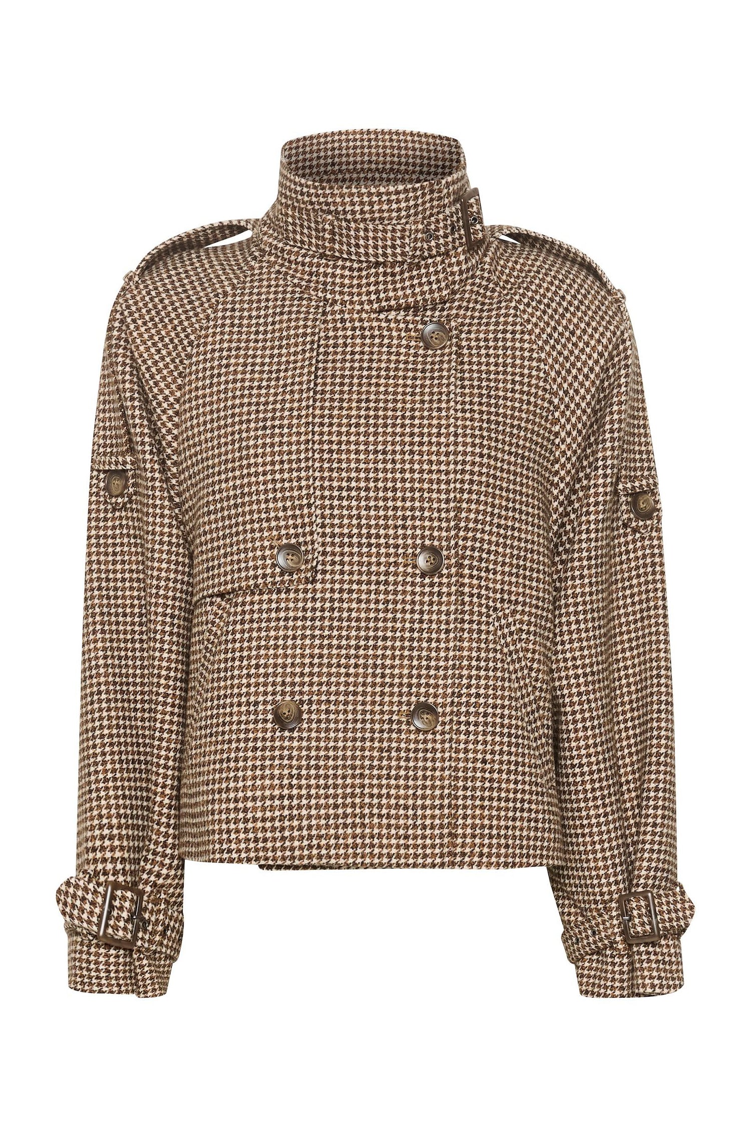 Avic Jacket - Brown/Black Houndstooth - RUM Amsterdam