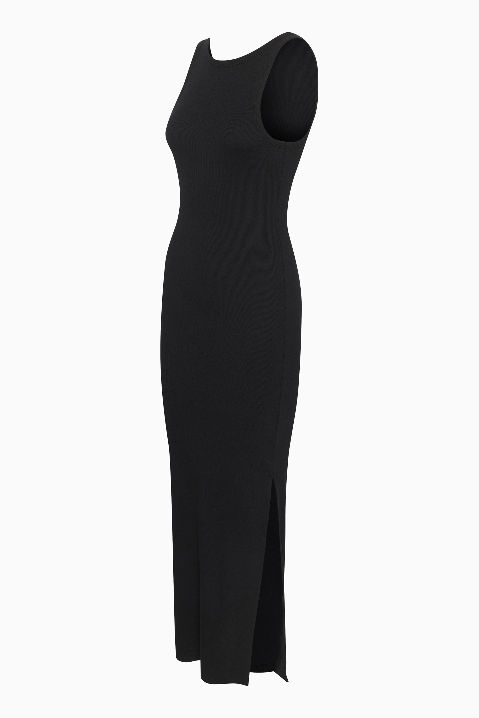 Drew SL Reversible Long Dress - Black - RUM Amsterdam