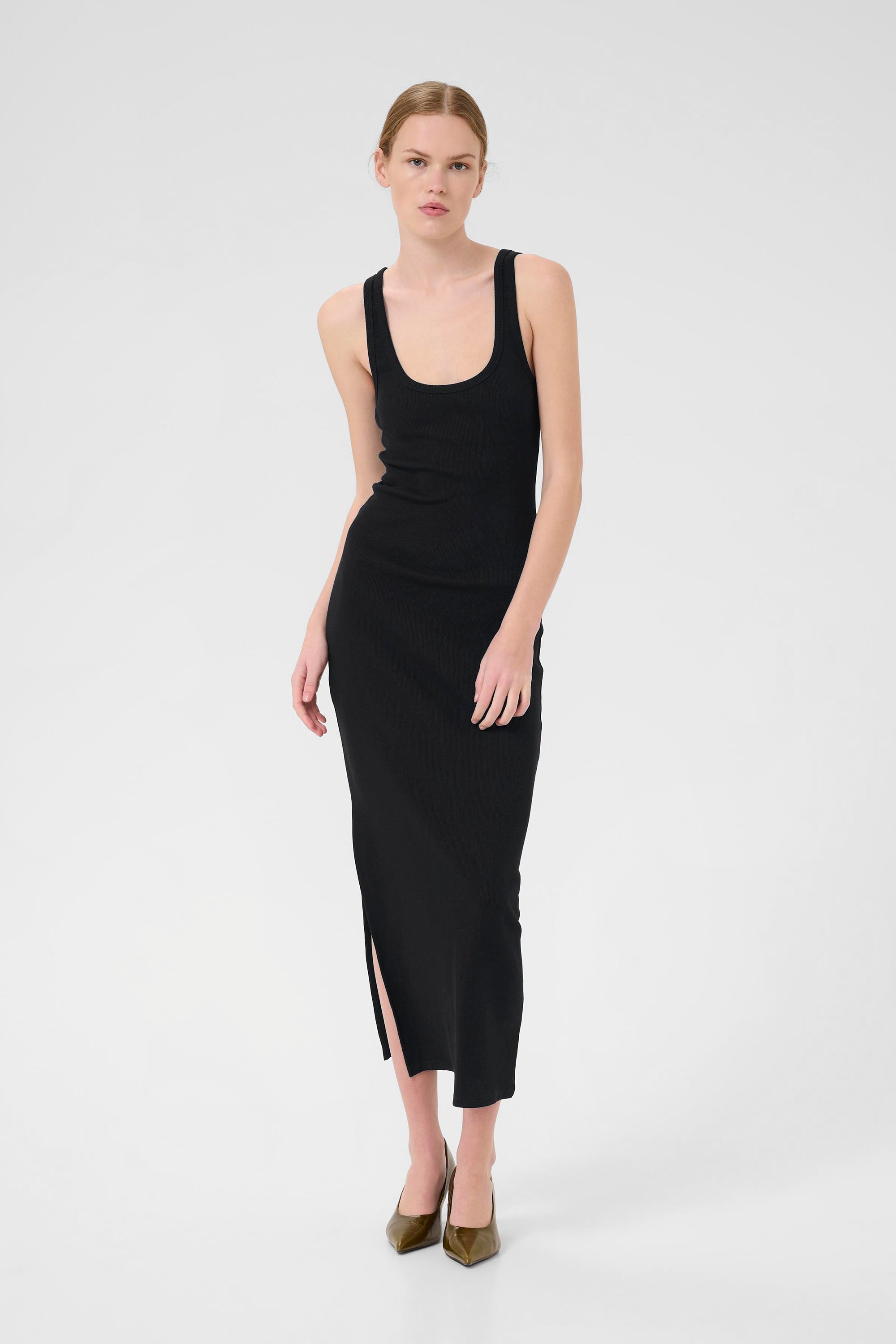 Drew SL Reversible Long Dress - Black - RUM Amsterdam
