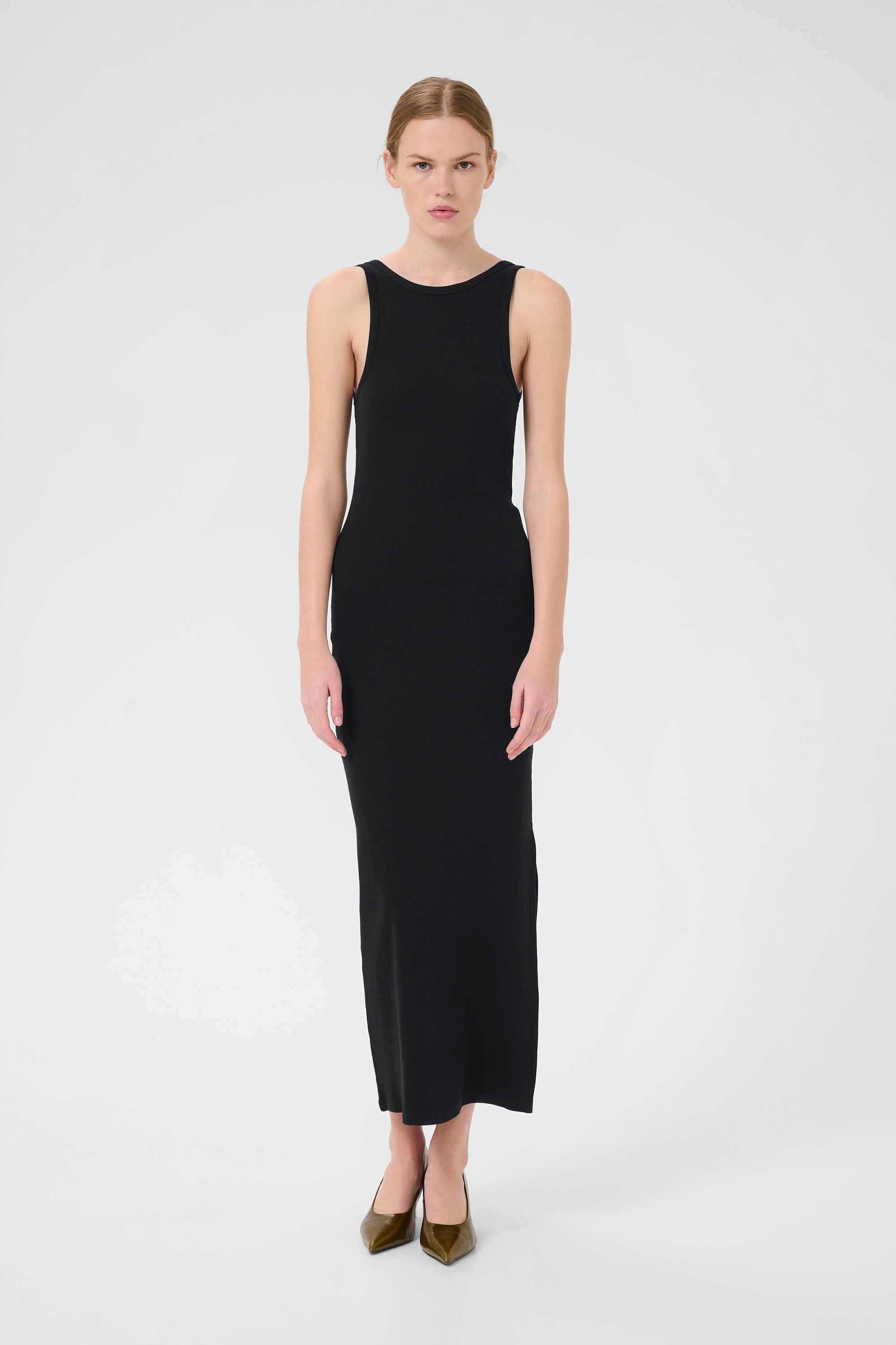 Drew SL Reversible Long Dress - Black - RUM Amsterdam