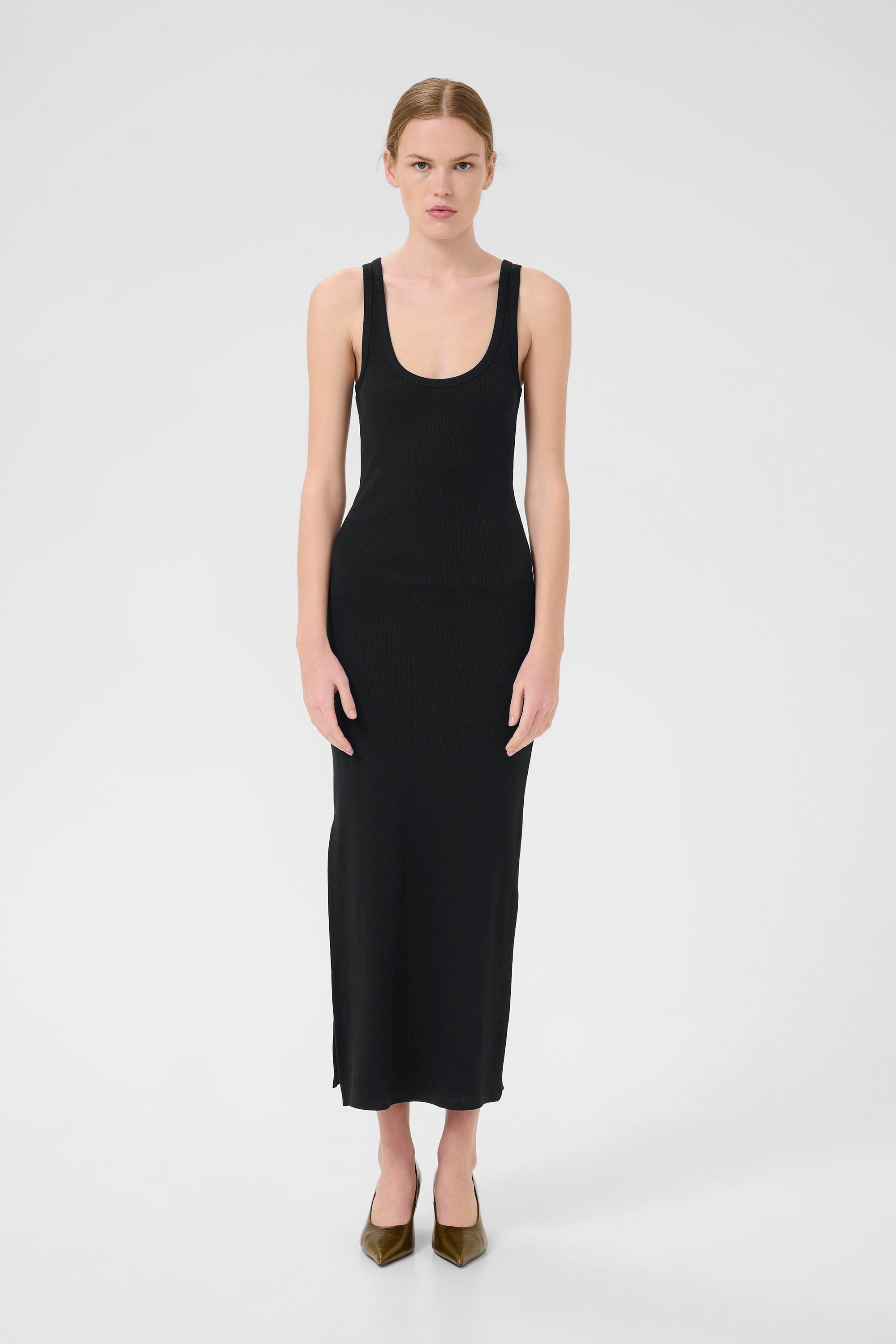 Drew SL Reversible Long Dress - Black - RUM Amsterdam